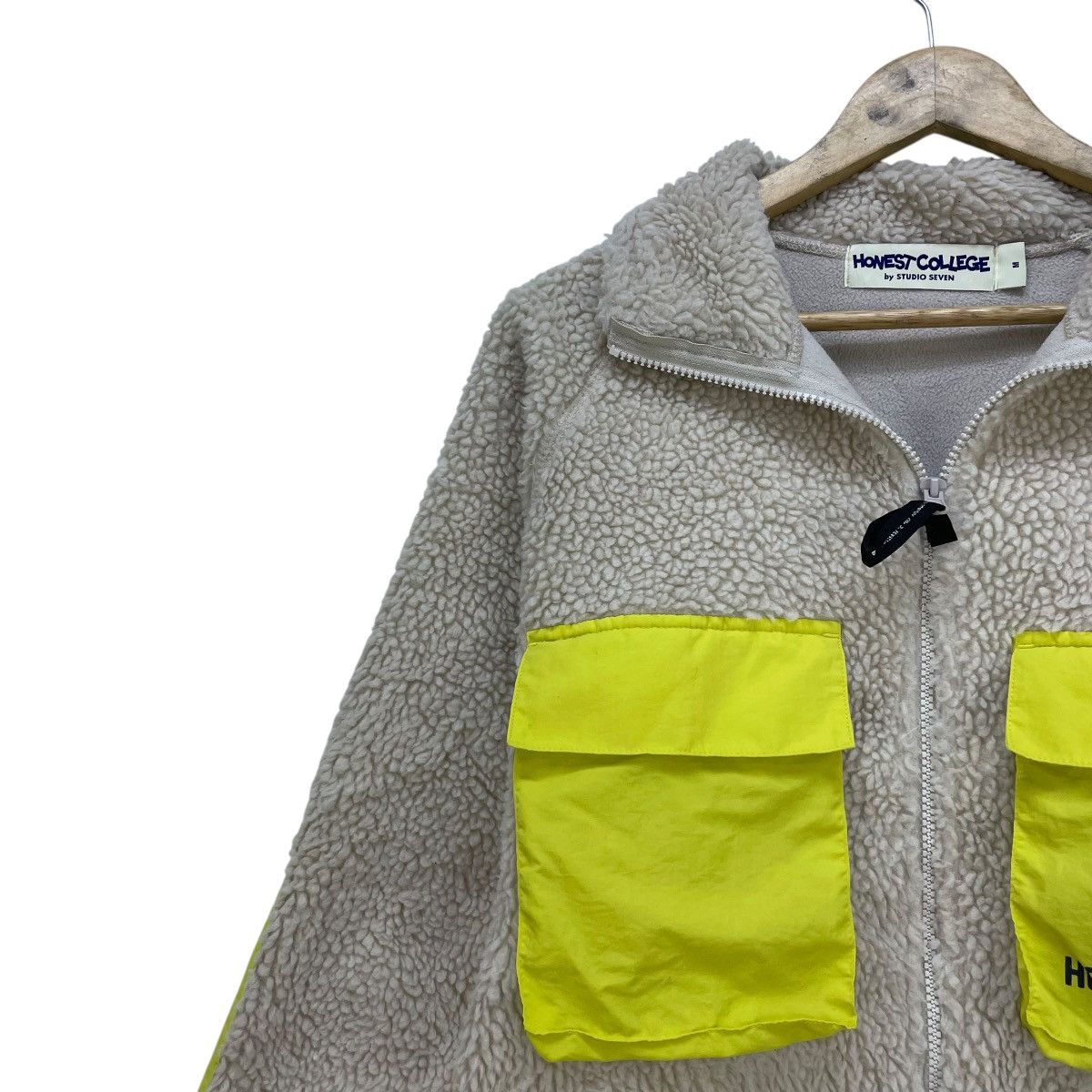 Mountain Research 💥Vintage Honest By StudioSeven Cream Fleece Deep Pile Jacke Size US M / EU 48-50 / 2 - 3 Thumbnail