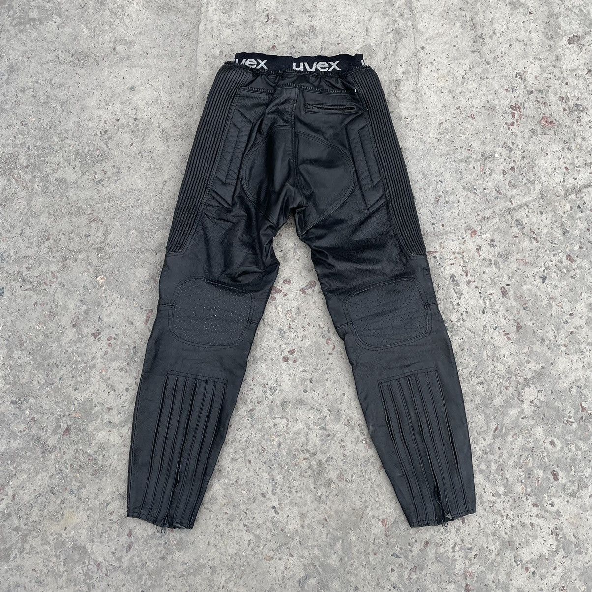 Vintage Vintage Moto Leather Pants Uvex 48 Size 90s Y2K USA Size US 30 / EU 46 - 2 Thumbnail