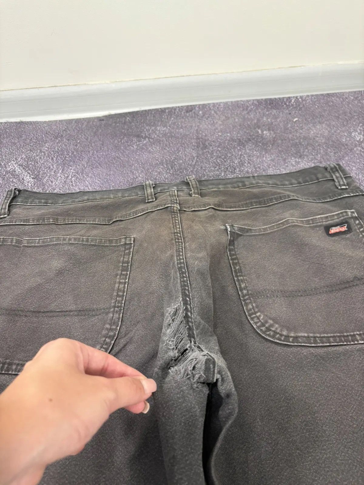 Dickies × Vintage Vintage Dickies American Faded Rusted Black Hype Baggy Pants Size US 38 / EU 54 - 5 Thumbnail