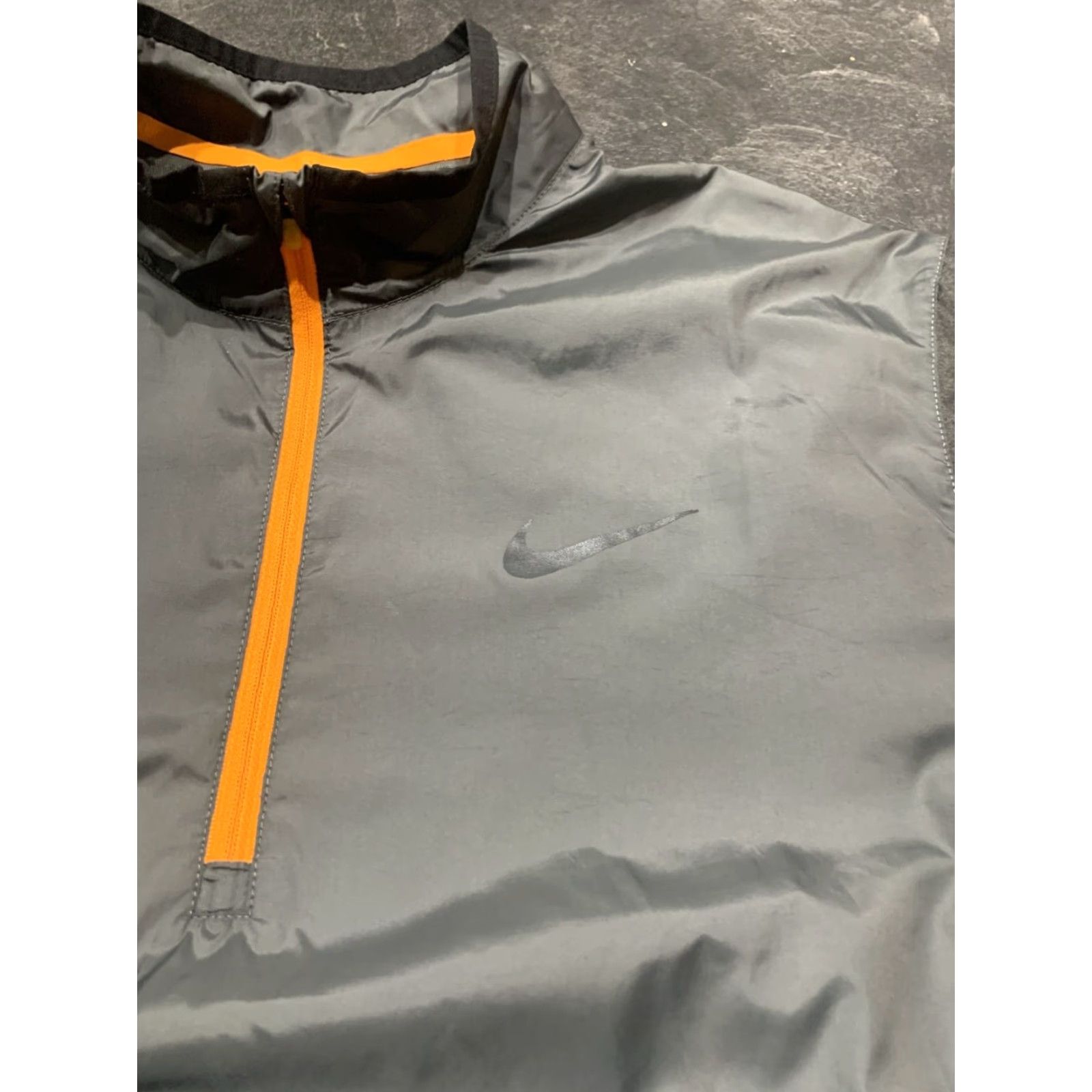 Nike NIKE GOLF Men's Medium 1/2 Zip Windbreaker Jacket Long Sleeve Gray Activewear Size US M / EU 48-50 / 2 - 3 Thumbnail
