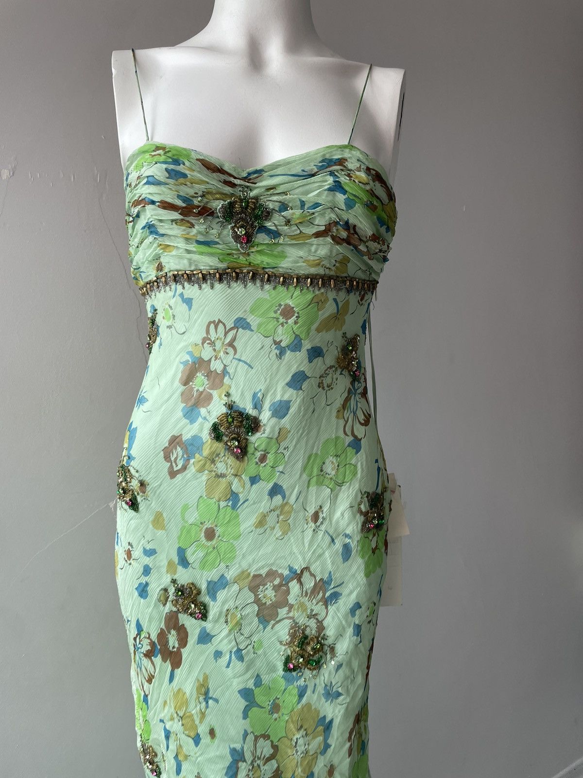 Vintage Parisian silk dress Size S / US 4 / IT 40 - 11 Thumbnail