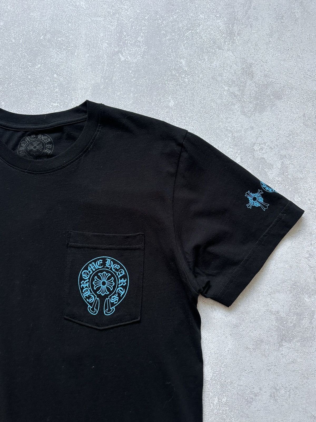 Chrome Hearts triple blue cross tee size M