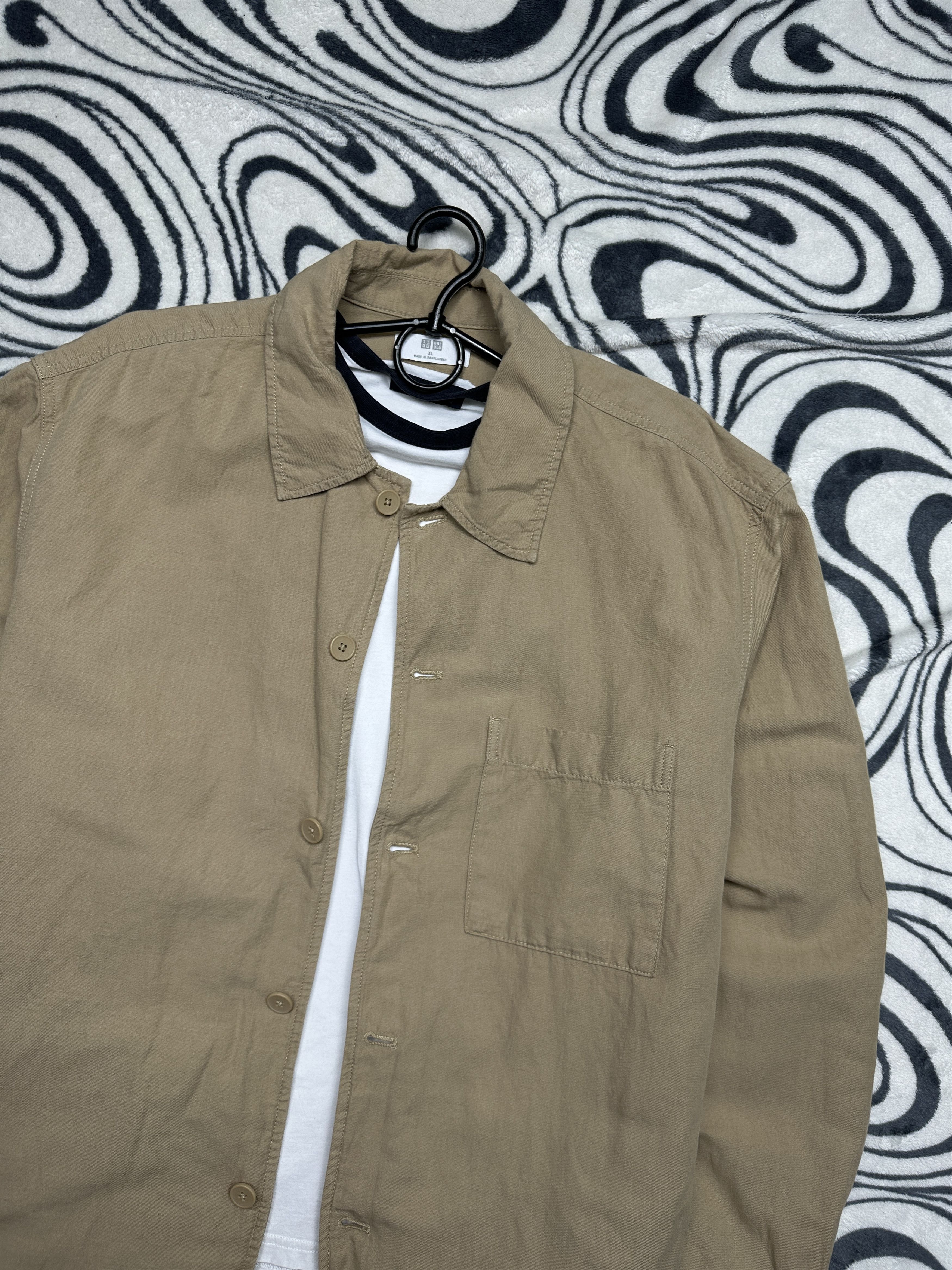 Uniqlo Uniqlo Mens Cotton Linen Overshirt Shirt Size US XL / EU 56 / 4 - 2 Thumbnail