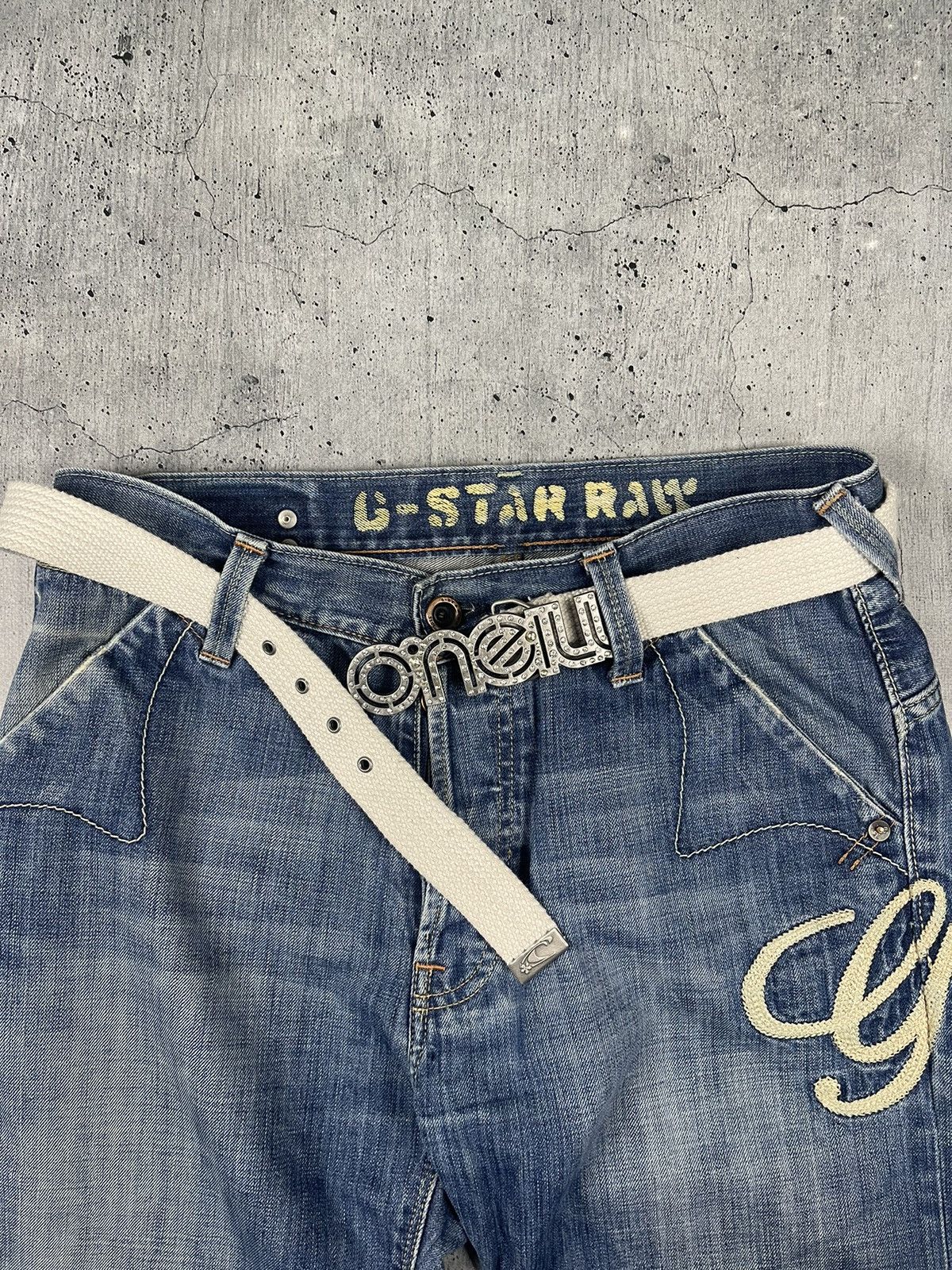 O'Neill × Vintage CRAZY Y2K O’neil Big Metal Buckle Belt Size ONE SIZE - 5 Thumbnail
