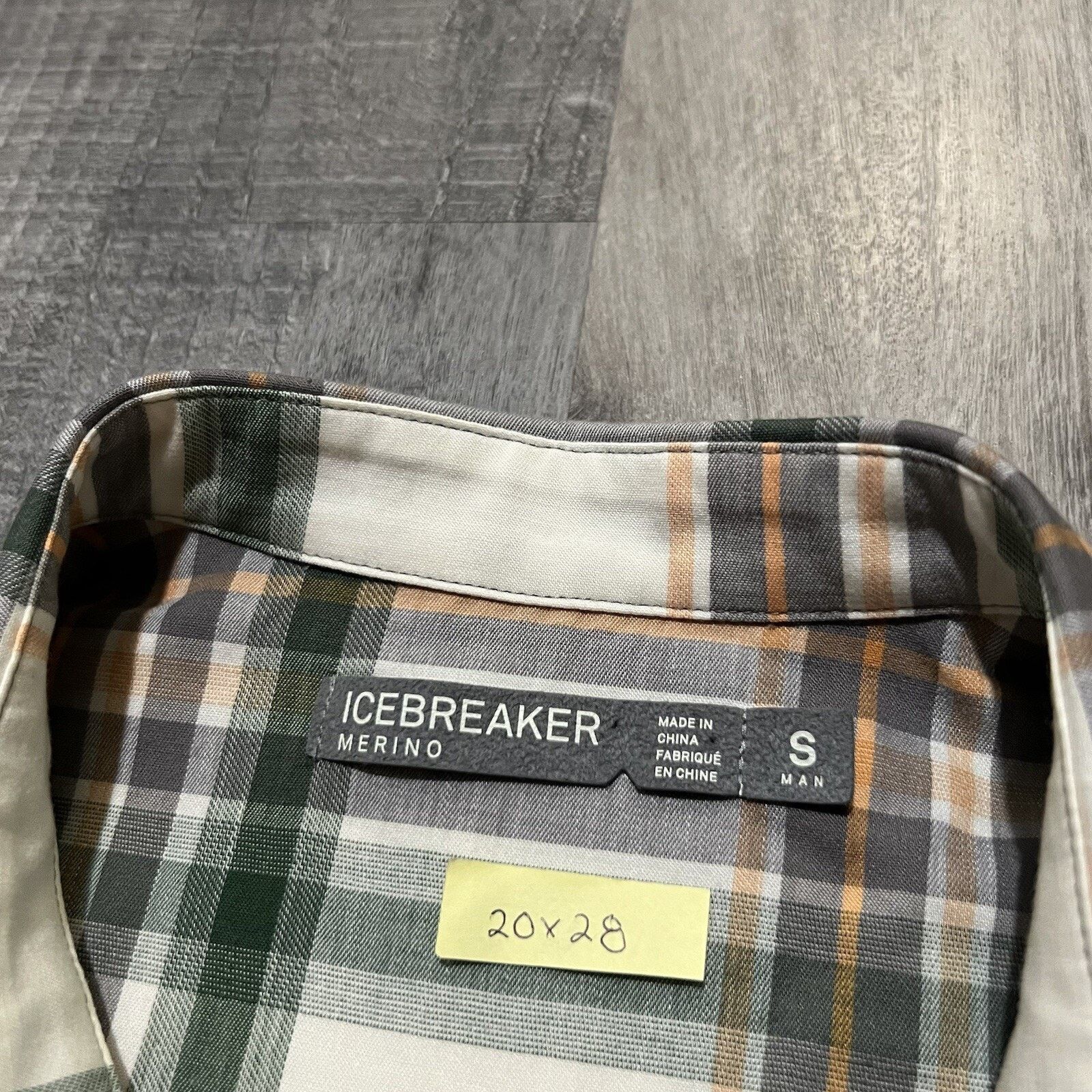 Other Icebreaker Merino Shirt Mens White/Green Plaid Flannel Shirt Size US S / EU 44-46 / 1 - 4 Thumbnail