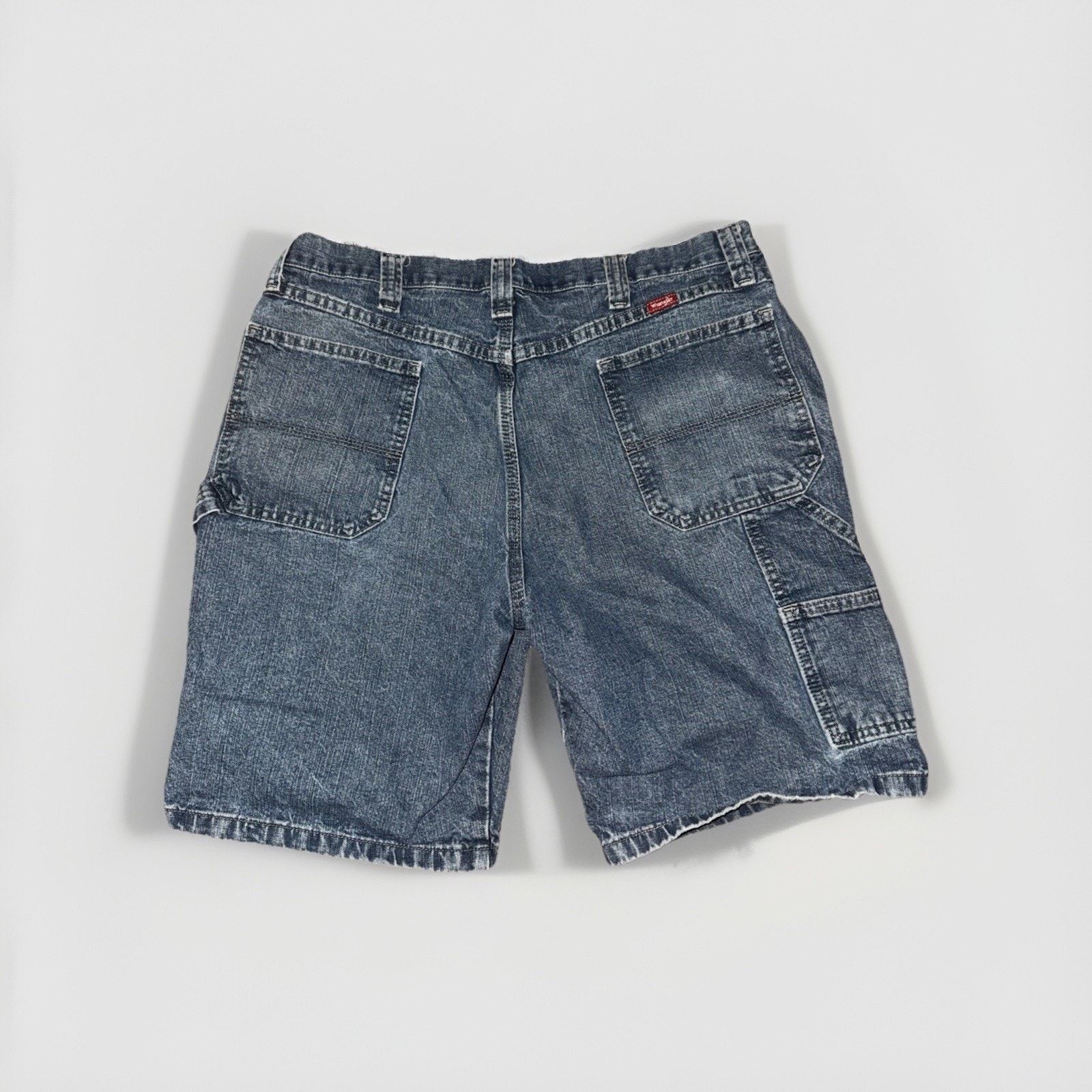 Vintage × Wrangler Wrangler Jean Shorts Men’s 36x12 Dark Wash Carpenter Size US 36 / EU 52 - 4 Thumbnail