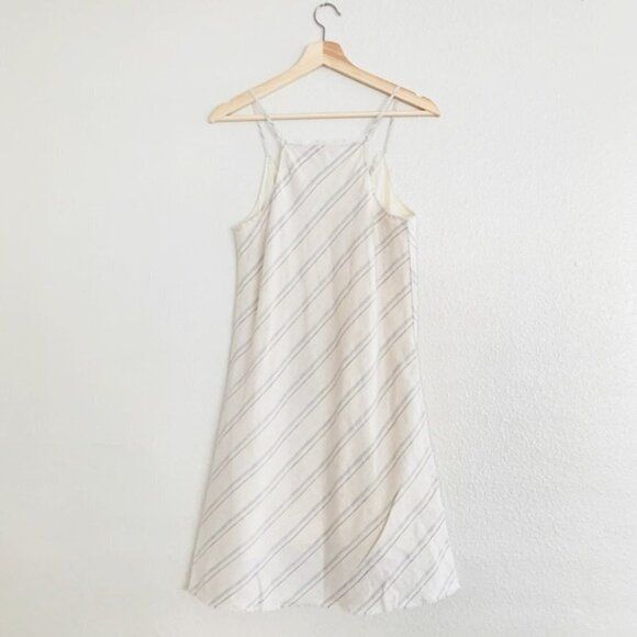 ATM Anthony Thomas Melillo ATM Anthony Thomas Melillo Dress S Mini Linen Cotton Striped Size S / US 4 / IT 40 - 13 Thumbnail