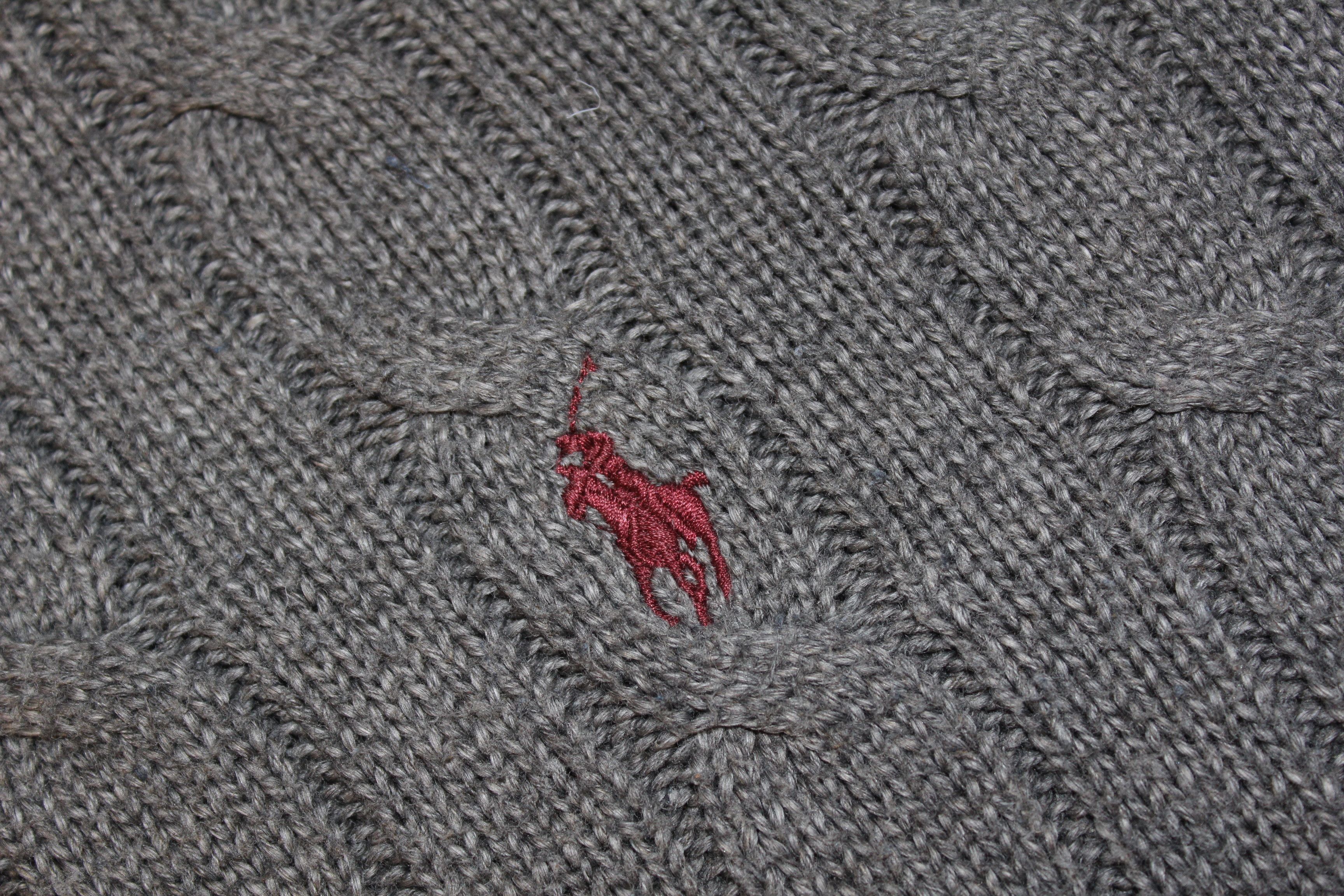 Polo Ralph Lauren Men's RALPH LAUREN Grey Knitted Jumper Size 2XL Size US XXL / EU 58 / 5 - 7 Thumbnail