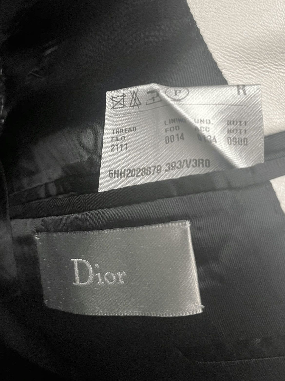 Dior Dior Sz 46 Dior Homme 05AW White Leather Neck Blazer Jacke Size US S / EU 44-46 / 1 - 2 Thumbnail