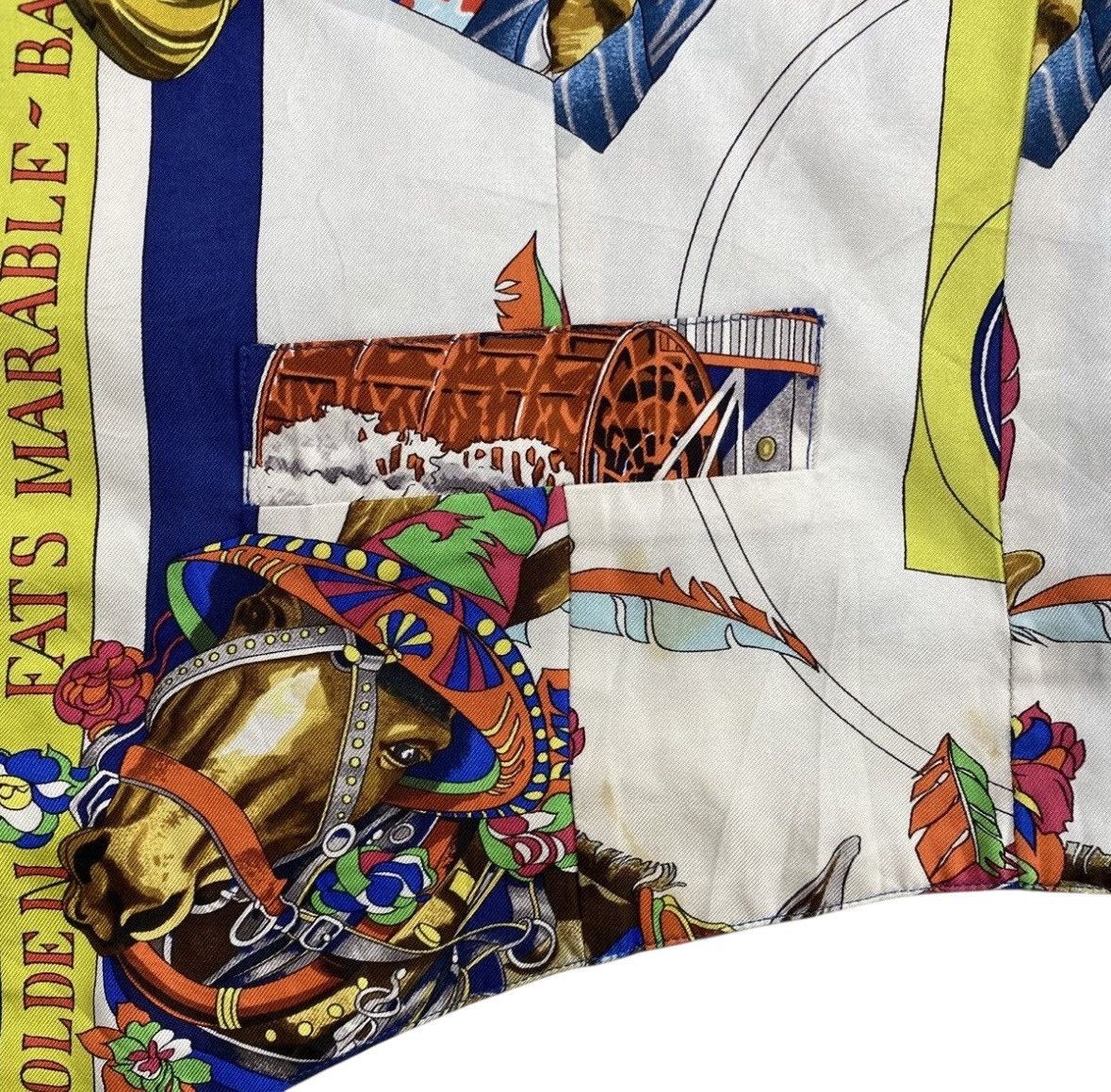 Hermes HOLY GRAILS!! Archives 90s Hermes VEST ALL OVER PRINT Size US M / EU 48-50 / 2 - 6 Thumbnail
