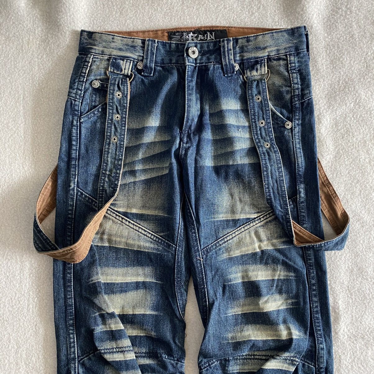 If Six Was Nine × Japanese Brand Rain King Of Hip Hop Brand Suspender Jeans w30 Size US 30 / EU 46 - 2 Thumbnail