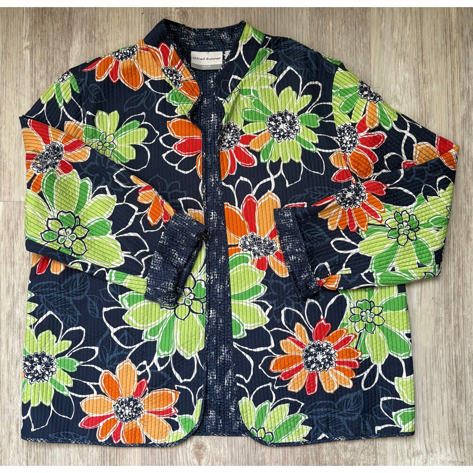 Other Alfred Dunner | Quilted Open Front Lightweight Jacket | 14P Size XL / US 12-14 / IT 48-50 - 1 Thumbnail