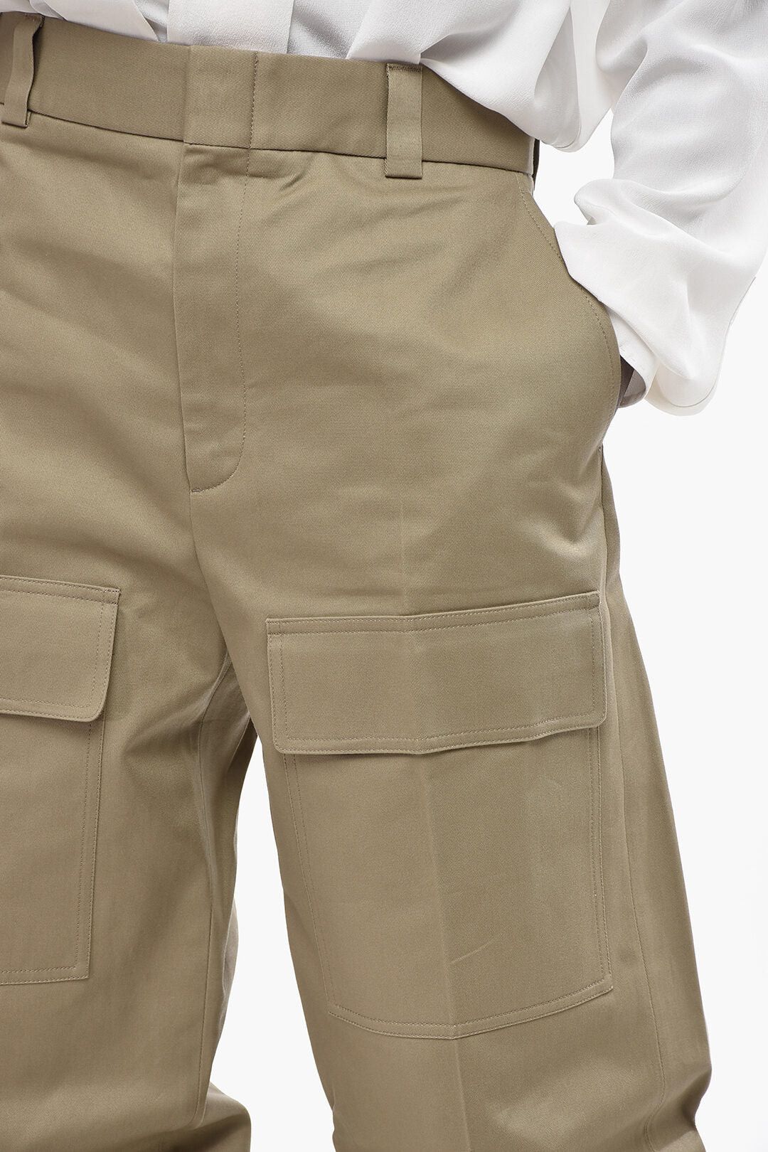 Gucci og1mm0426 Cotton Cargo Pant in Beige Size US 32 / EU 48 - 3 Thumbnail