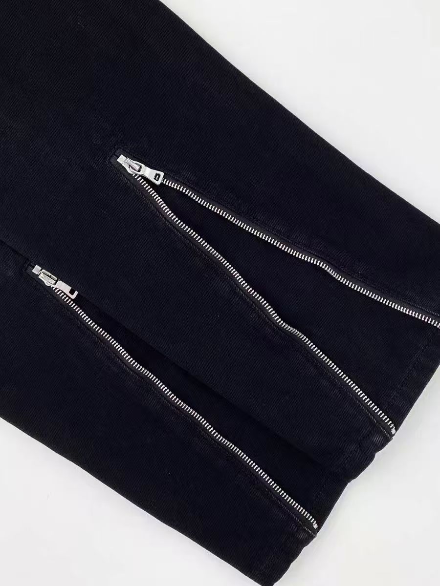 Japanese Brand × Jean Zipper design high street casual micro flare jeans Size US 30 / EU 46 - 5 Thumbnail