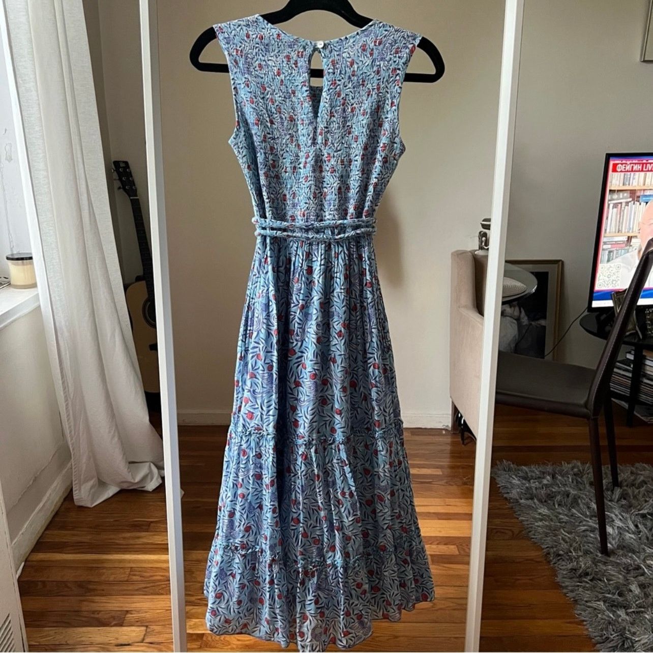 Banjanan banjanan isha blue floral sleeveless midi dress size M Size M / US 6-8 / IT 42-44 - 3 Thumbnail
