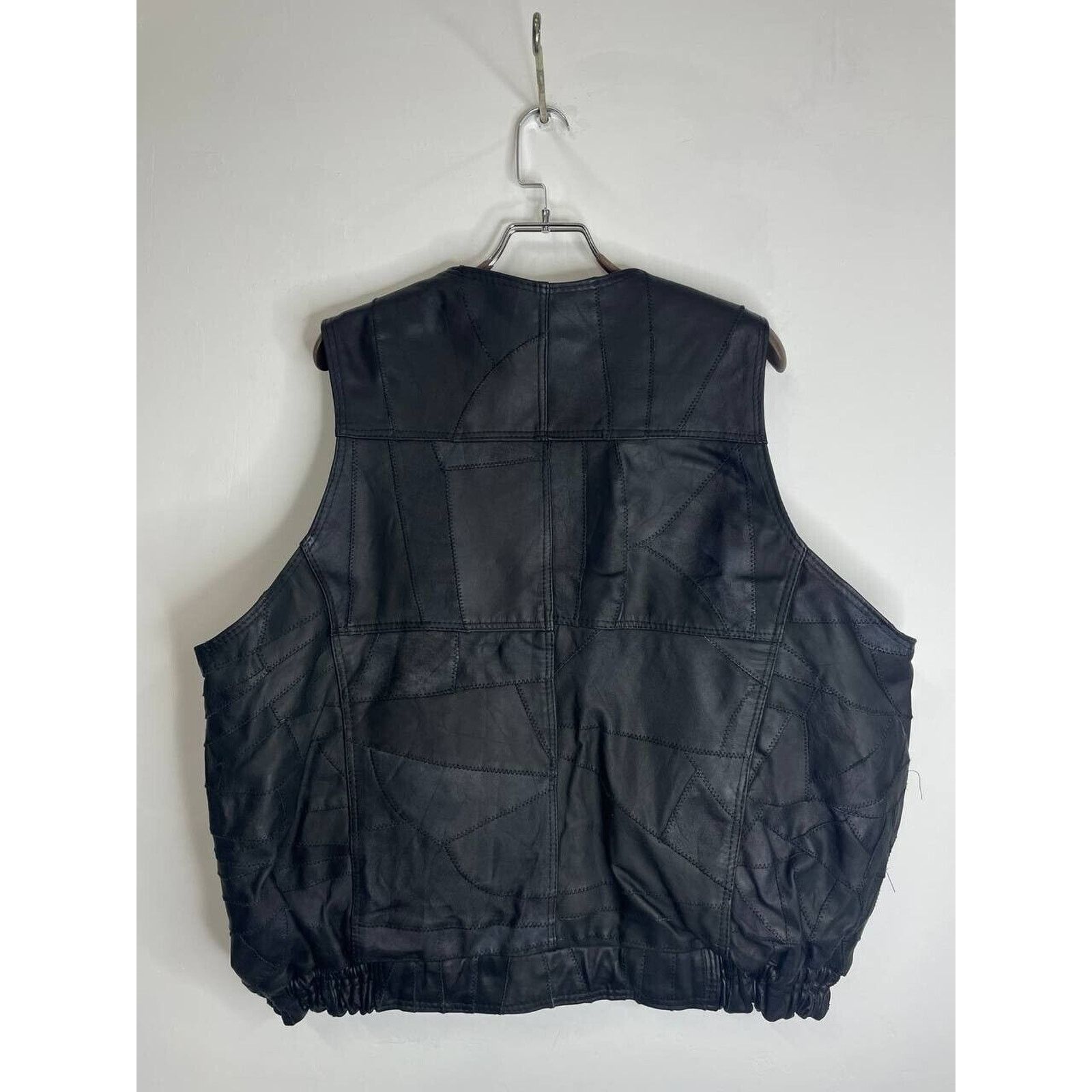 Vintage Vintage Black Leather Utility Vest Size XL Size US XL / EU 56 / 4 - 6 Thumbnail