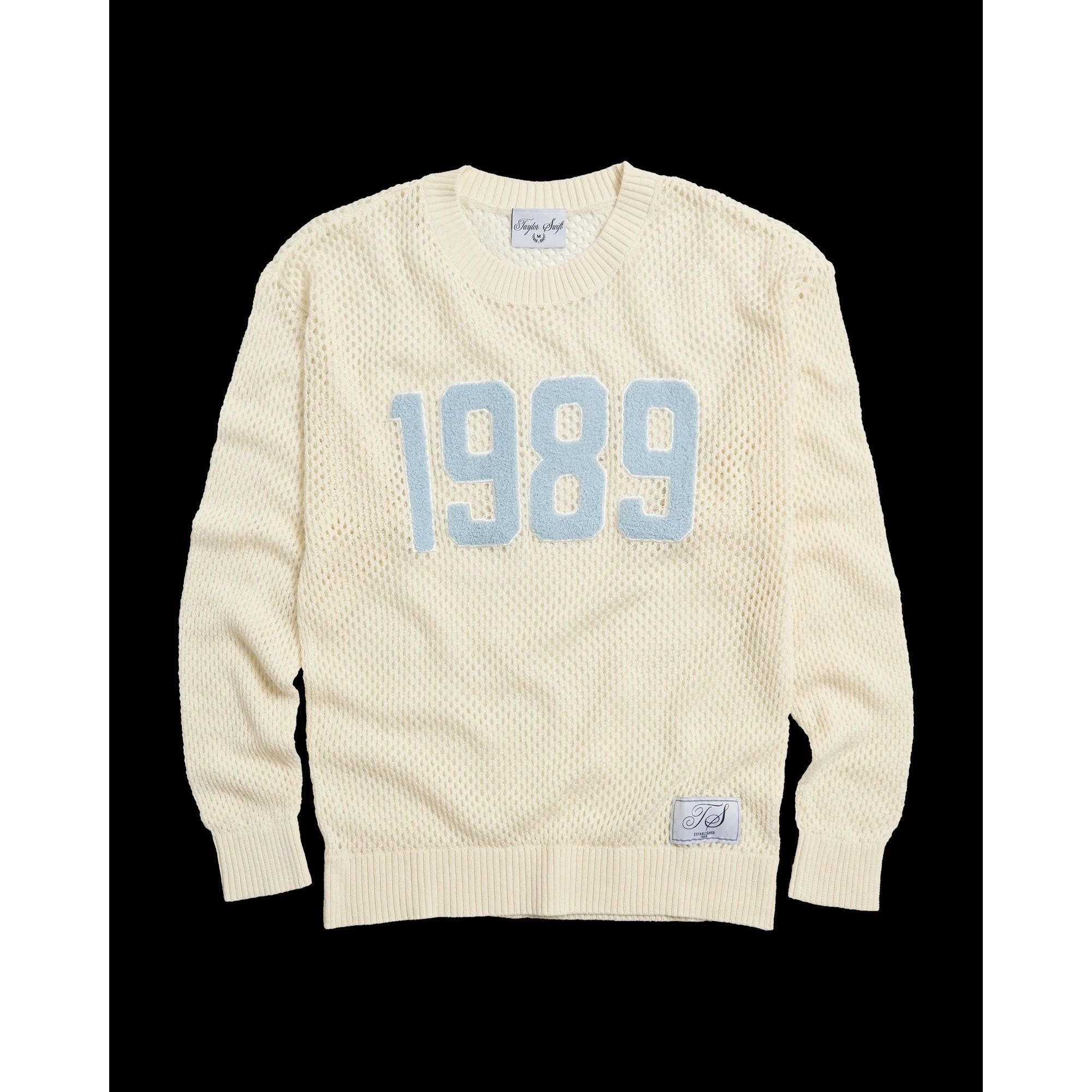Band Tees NEW TAYLOR SWIFT 1989 OPEN KNIT MESH SWEATER SZ SMALL Size S / US 4 / IT 40 - 1 Thumbnail