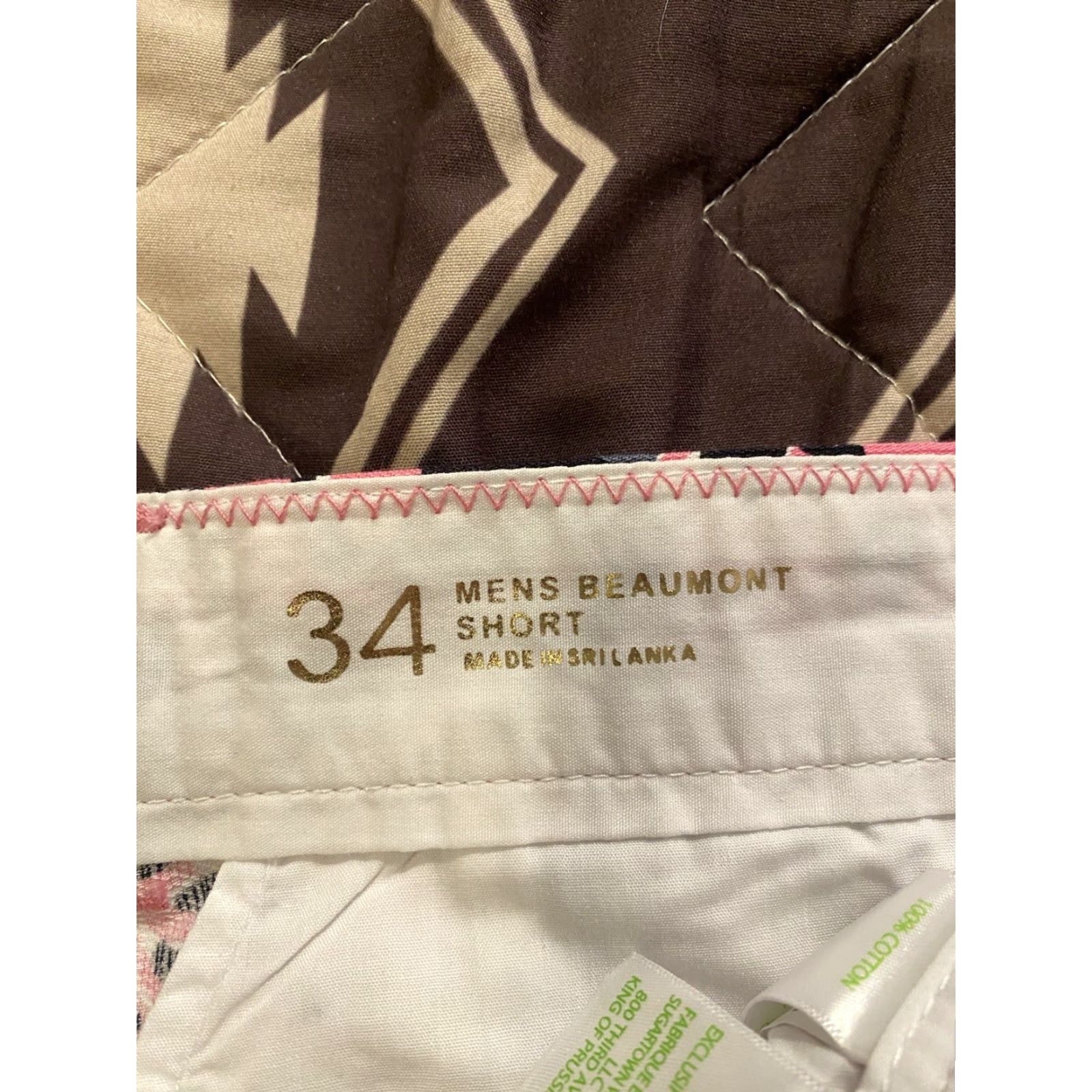 Lilly Pulitzer Lilly Pulitzer Mens Bermuda Shorts Hangin With My Boo Panda Bears Pink 34 Size US 34 / EU 50 - 6 Thumbnail