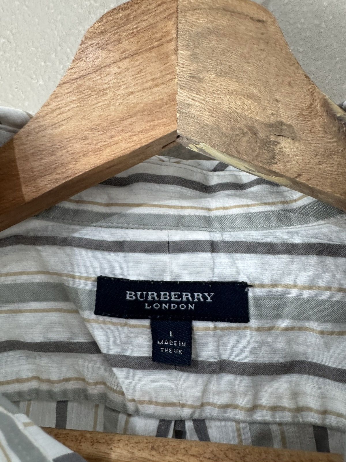Burberry Burberry Shirt Short Sleeve Nova Check Vintage Linen Size US L / EU 52-54 / 3 - 3 Thumbnail