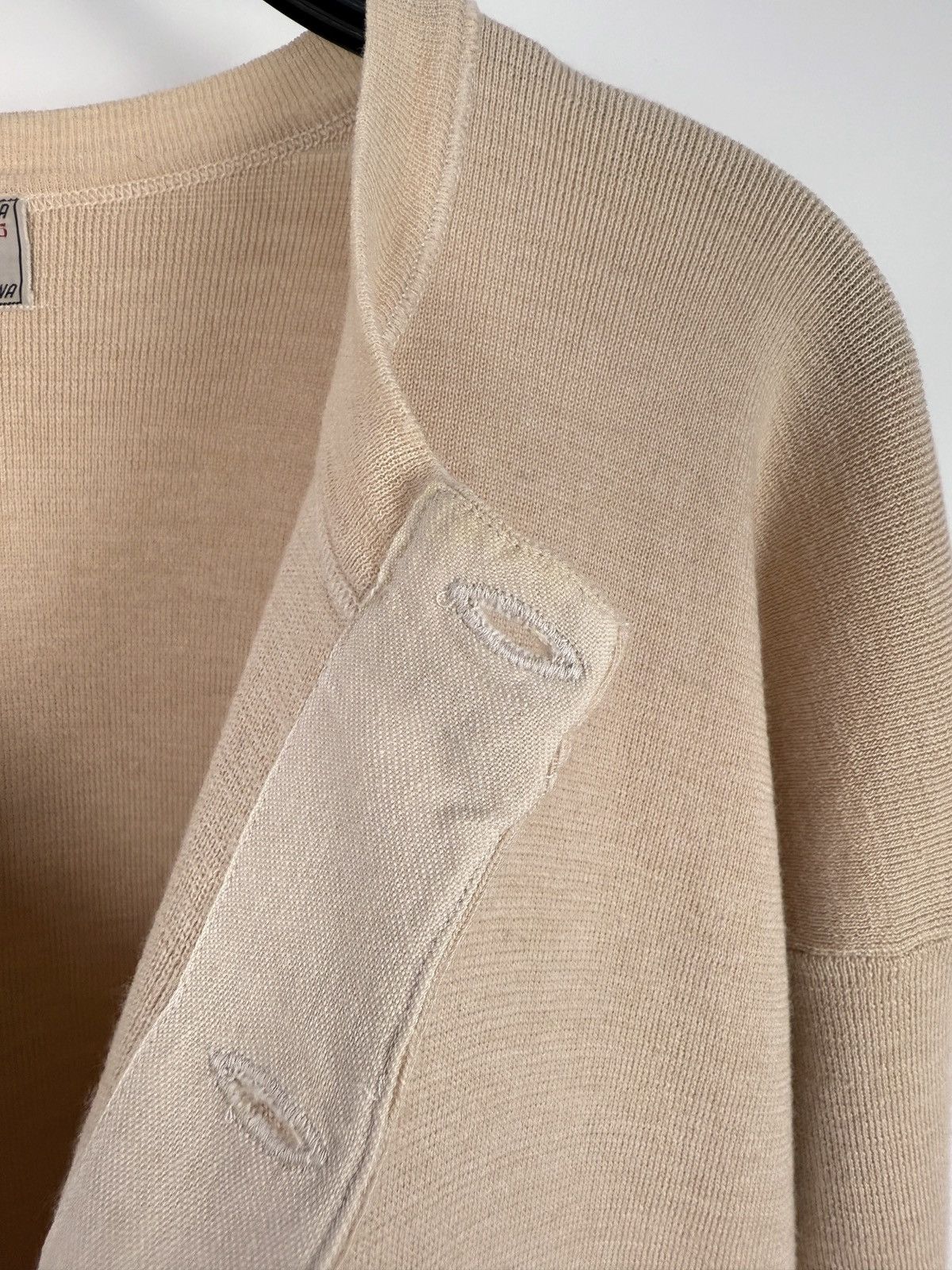 Vintage 40s 50s Vintage Italian PVM Pure Australian Wool Henley Size US XL / EU 56 / 4 - 7 Thumbnail