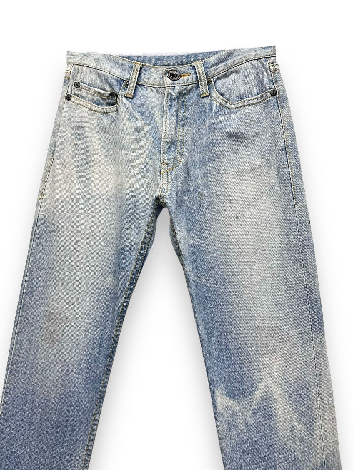 Japanese Brand × Le Grande Bleu (L.G.B.) 🔥CO&LU 56 Big Print Light Wash Sun Faded Denim Size US 30 / EU 46 - 5 Thumbnail
