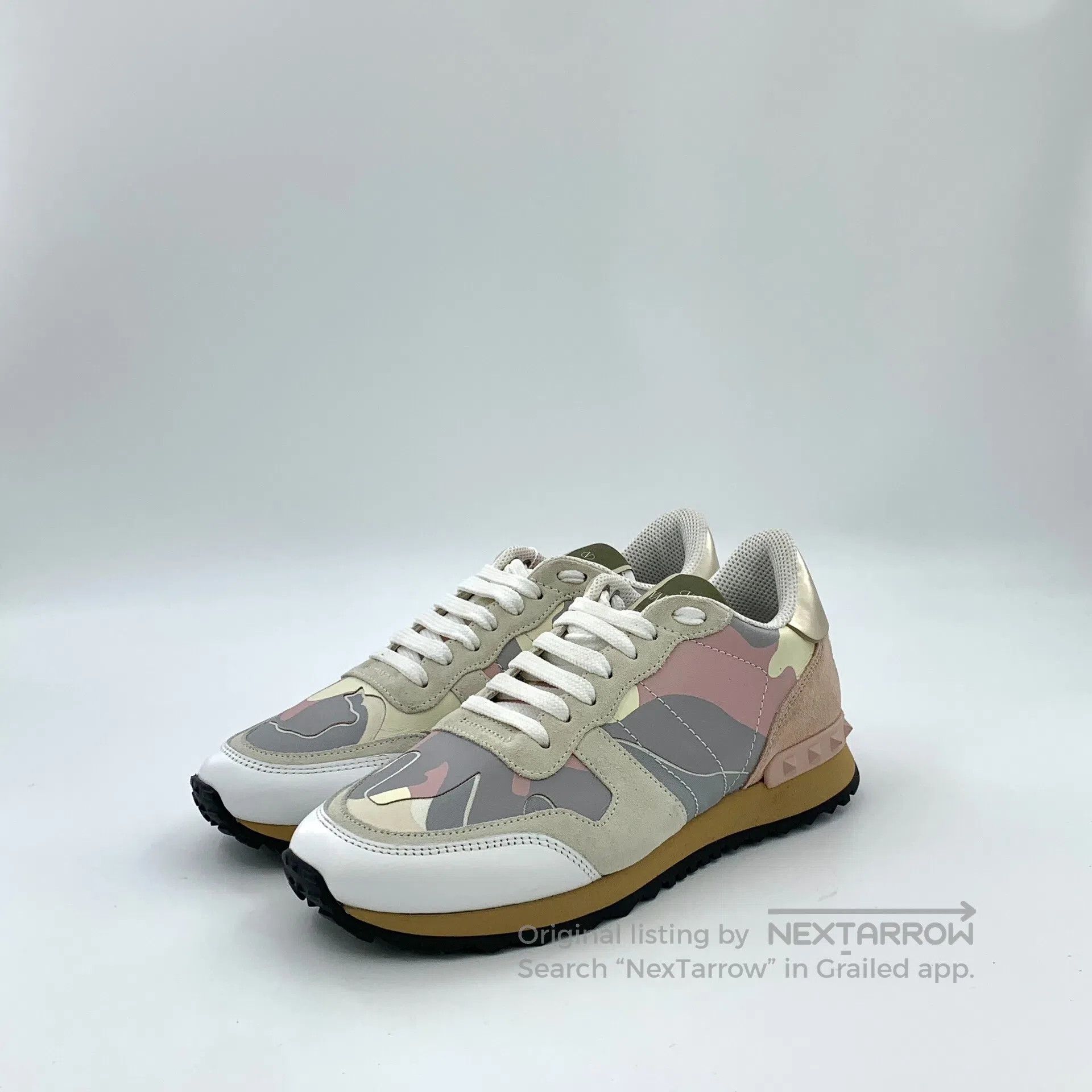 Valentino Valentino Color Blocked Camouflage Laced Casual Flat Sport Size US 6.5 / IT 36.5 - 1 Thumbnail