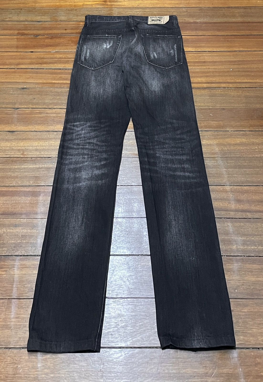If Six Was Nine Rare Design Vintage Japanese Brand Back Number Jeans 1990s Size US 30 / EU 46 - 2 Thumbnail
