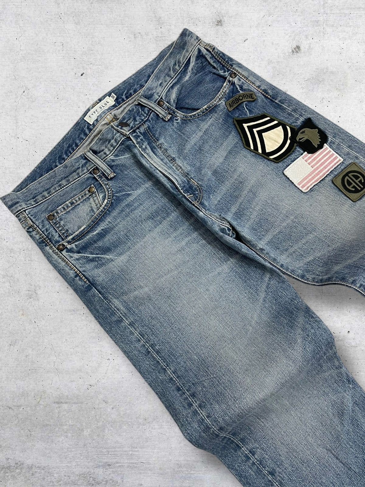 Avirex VINTAGE AVIREX OG 90S DESIGNER WAR MILITARY PATCHWORK DENIM Size US 32 / EU 48 - 7 Thumbnail