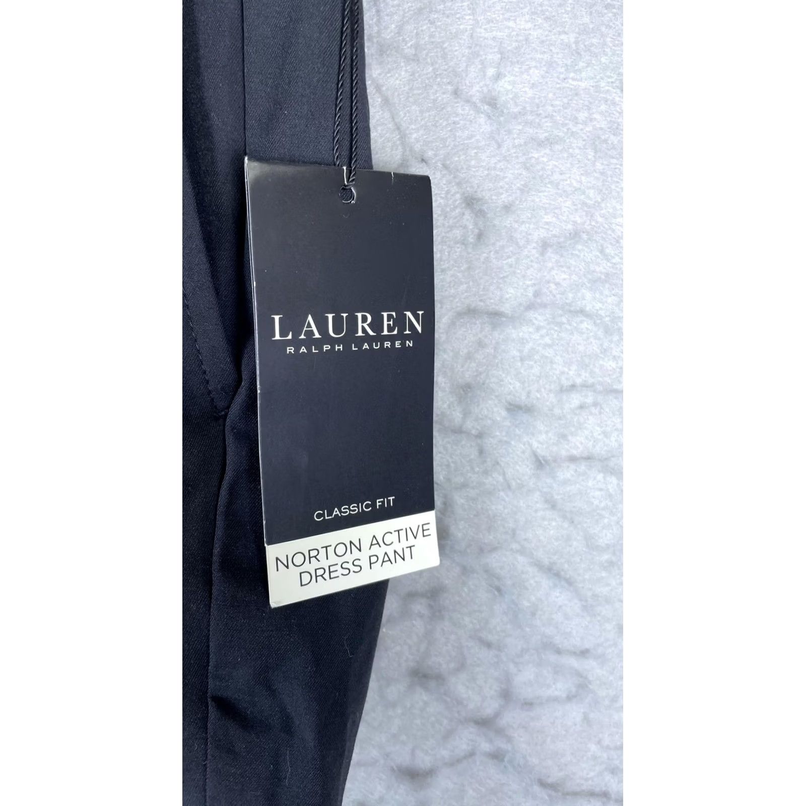 Ralph Lauren Lauren Ralph Lauren Dress Pants Mens 32x30 Black Norton Active Classic Fit Dress Pants Mens Black 32W 30L Size US 32 / EU 48 - 2 Thumbnail