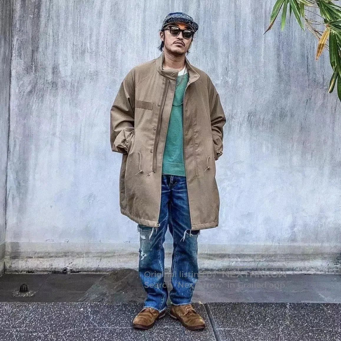 Visvim Beige Long Jacket with Pockets, Size S. Size US S / EU 44-46 / 1 - 9 Thumbnail