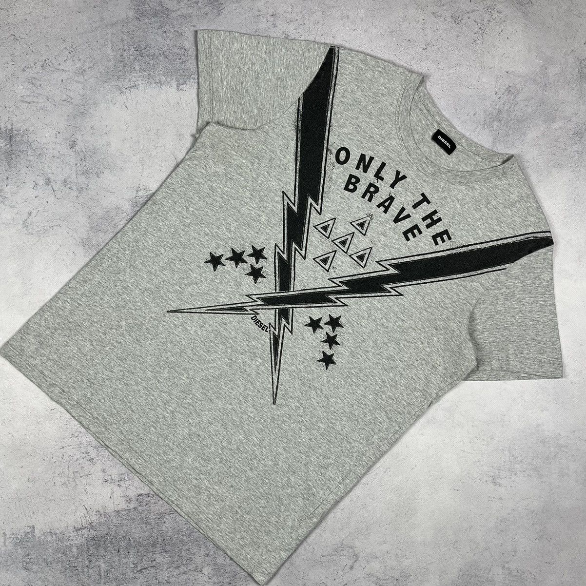Diesel Diesel Only The Brave lightning big logo T shirt Size US L / EU 52-54 / 3 - 1 Thumbnail