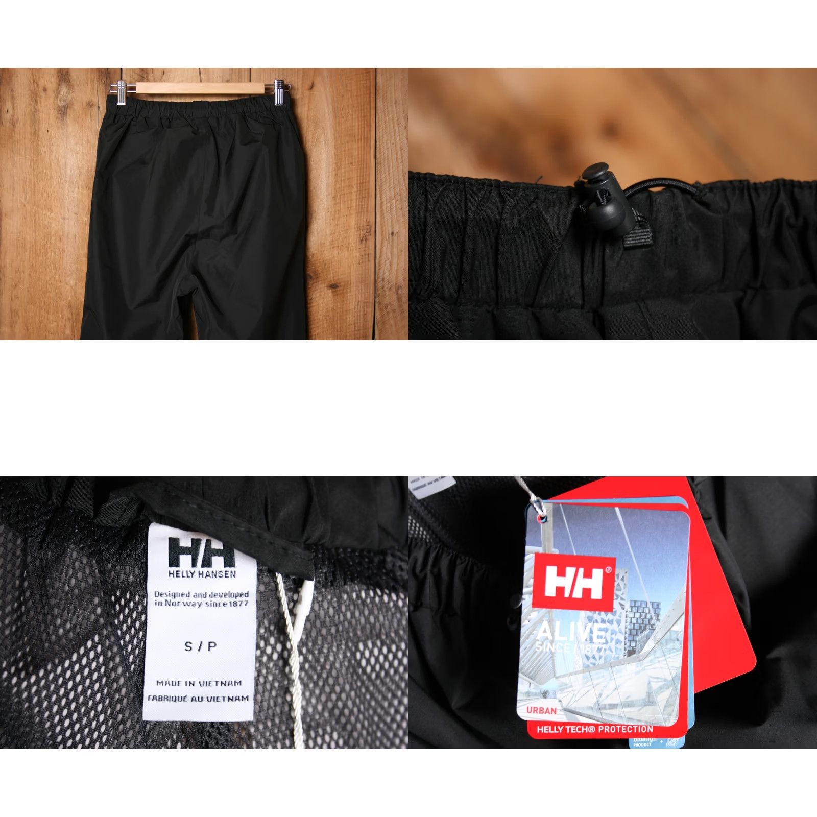 Helly Hansen VINTAGE HELLY HANSEN Seven J Pant Black Waterproof Windproof Rain Pants Men S Size Small Size US 29 - 8 Thumbnail