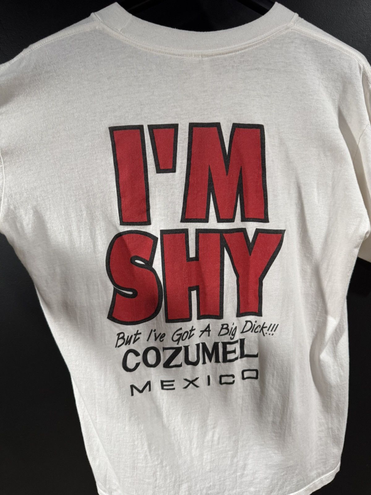 Vintage 2000s Y2K Vintage I’m Shy Big D✶✶✶ Humor Graphic Tee L Size US L / EU 52-54 / 3 - 7 Thumbnail
