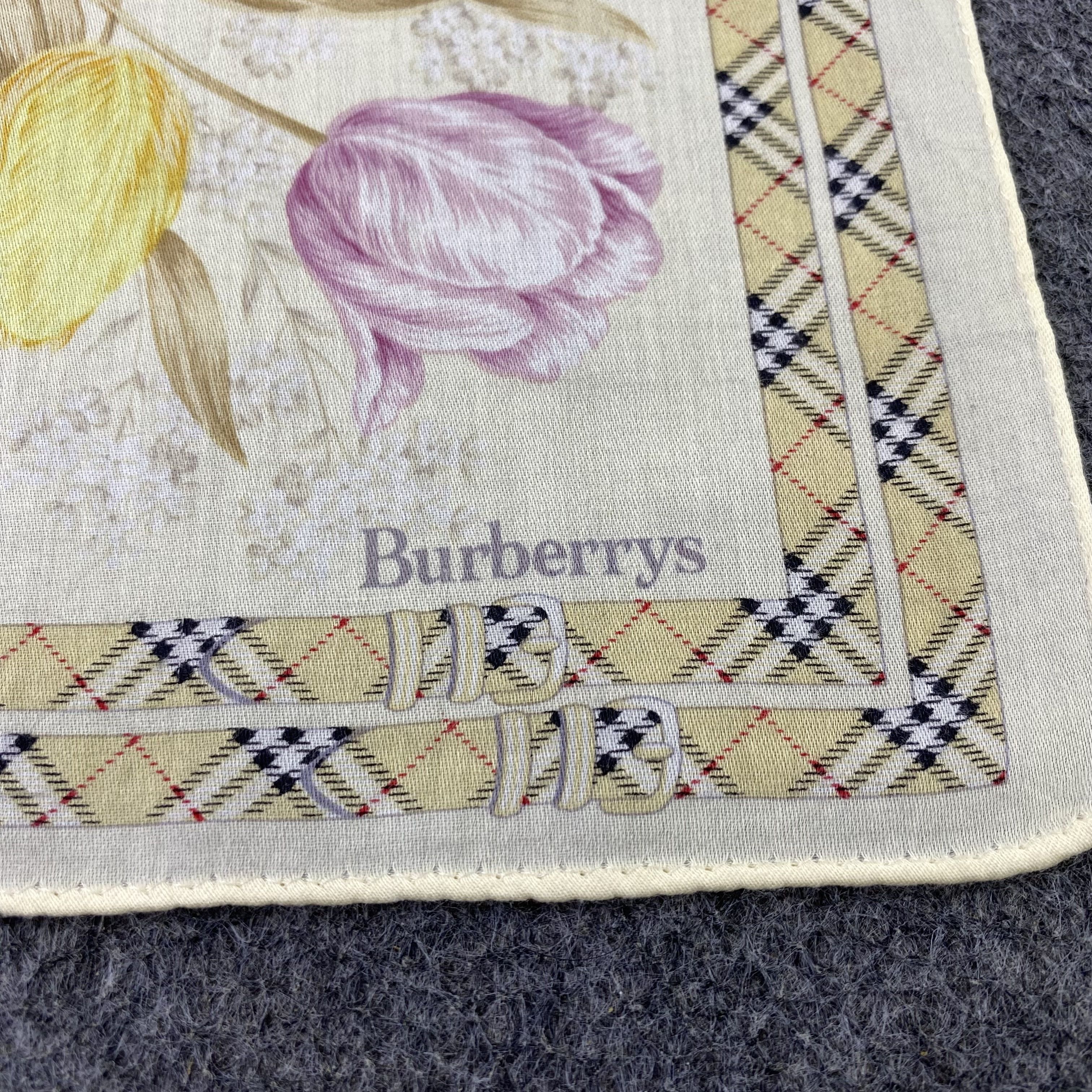 Burberry Vintage Burberry Handkerchief / Bandana / Neckerchief-B2312 Size ONE SIZE - 7 Thumbnail