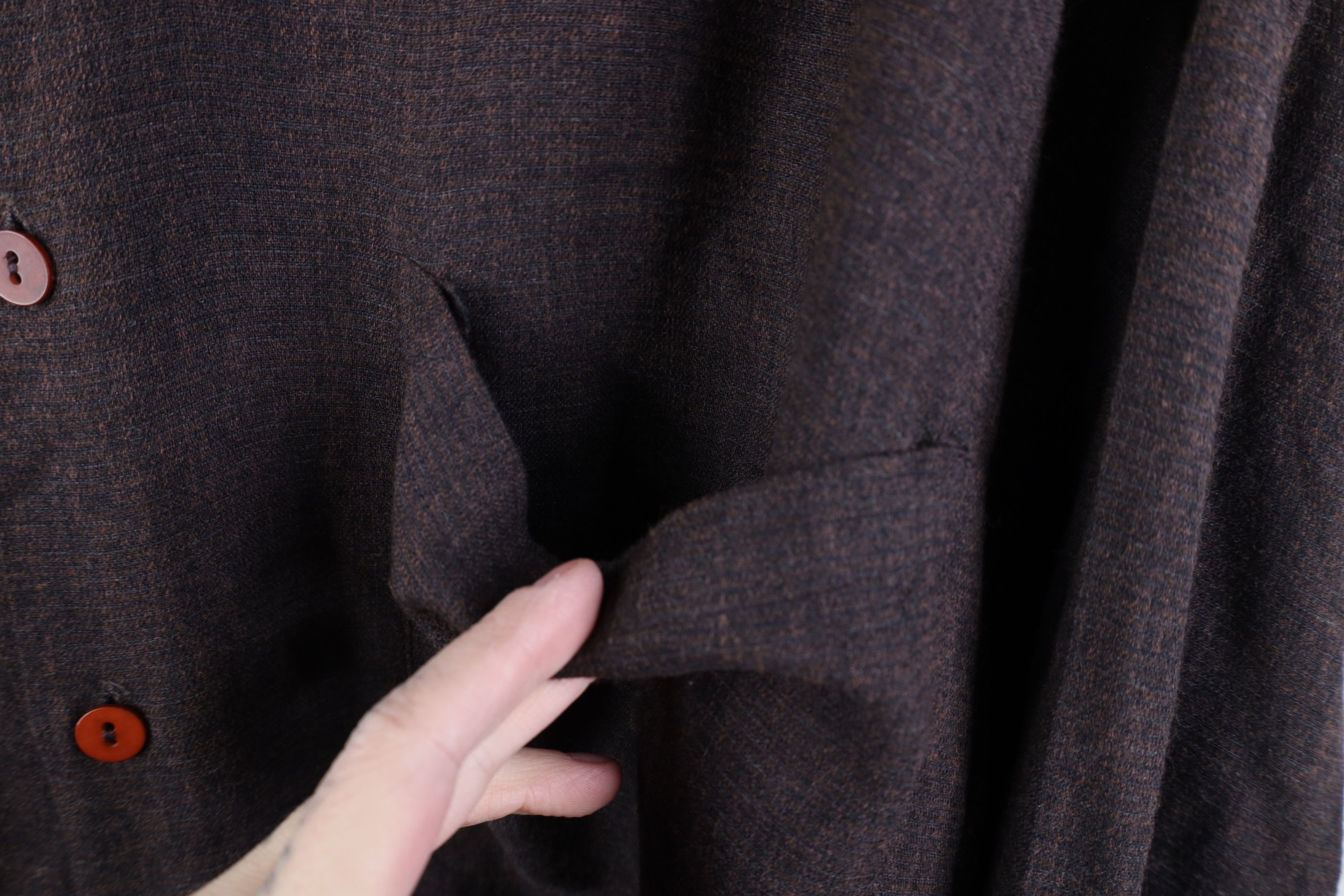 Vintage Vintage 90s Streetwear Rayon Gabardine Button Down Shirt Size US L / EU 52-54 / 3 - 4 Thumbnail