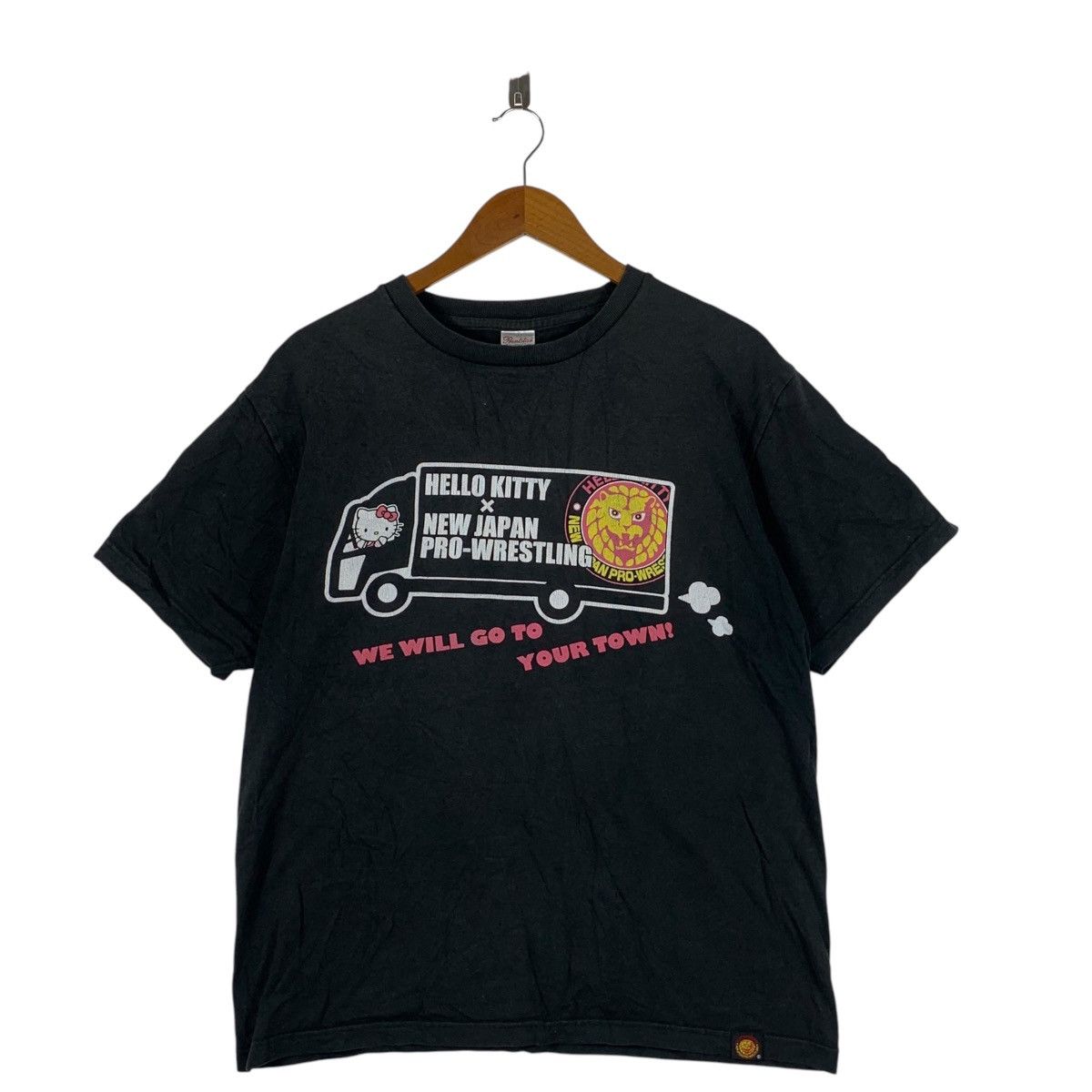 Vintage HELLO KITTY x JAPAN PRO WRESTLING Carton Tee Shirt Top Size L / US 10 / IT 46 - 1 Thumbnail