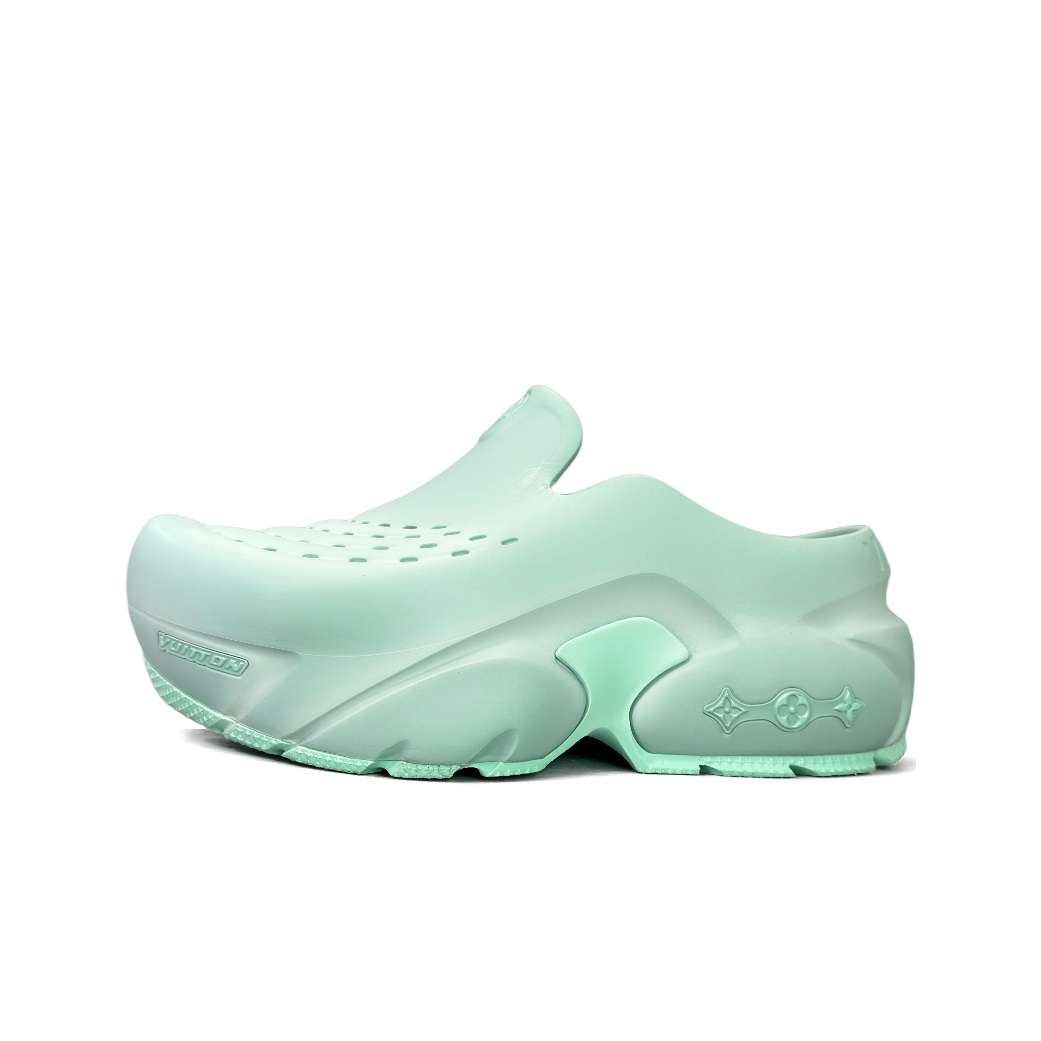 Louis Vuitton Louis Vuitton Shark Platform Slip Ons Green Size 8 Size US 8 / EU 41 - 1 Thumbnail