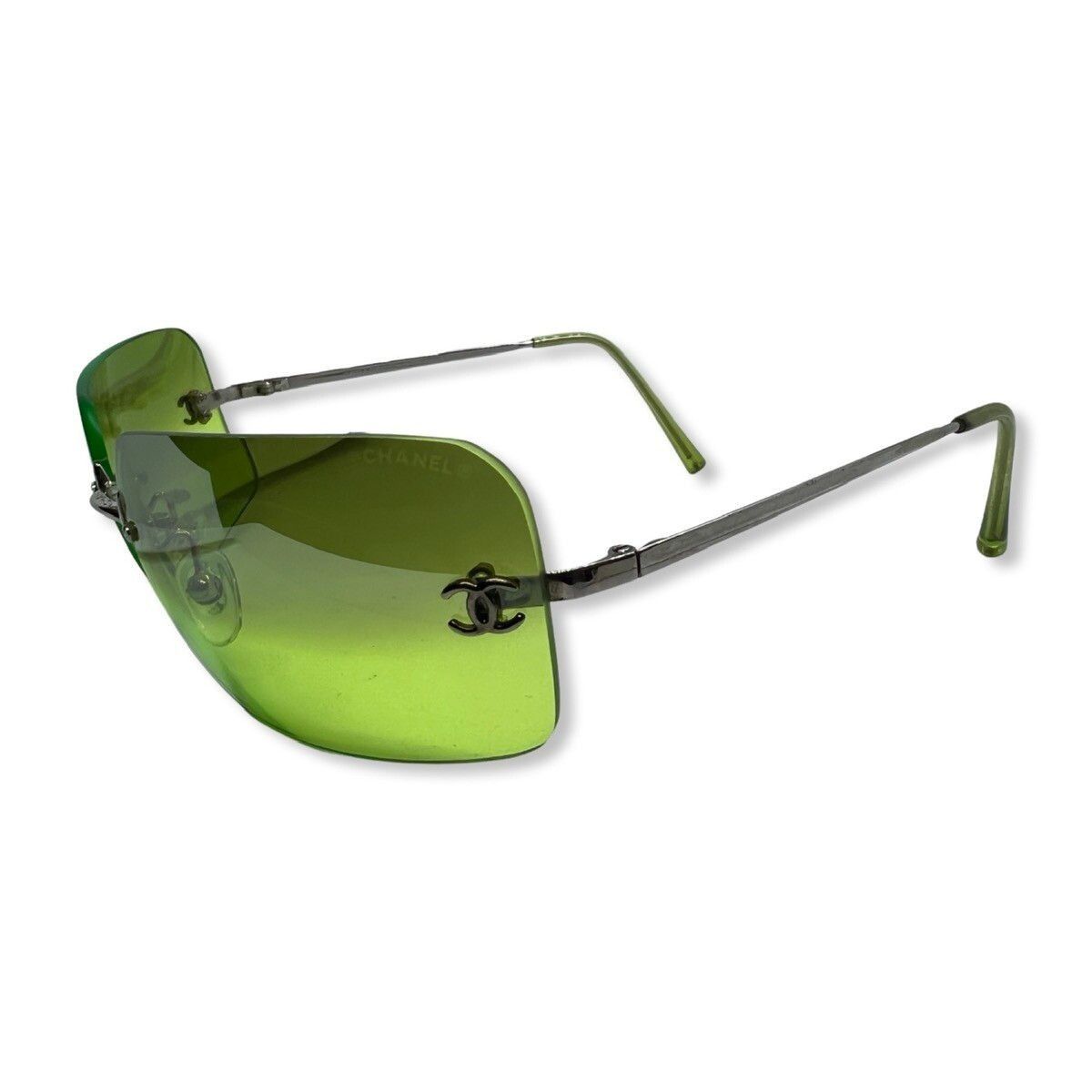 image of Chanel Vintage Sunglasses in Green, Women's