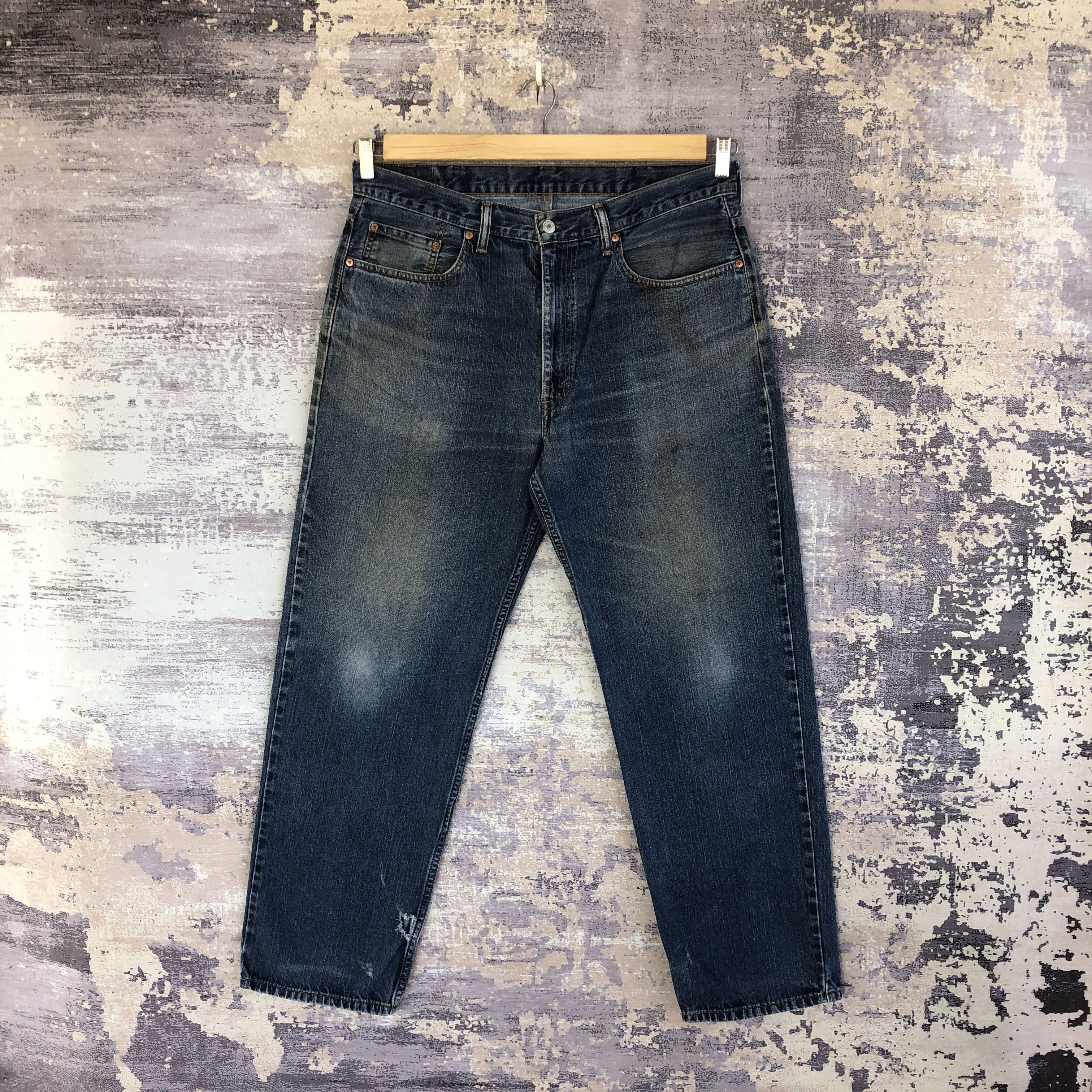 Levi's Vintage Levis 550 Ripped Blue Jeans Dirty Levi's Denim Pants Size US 36 / EU 52 - 1 Thumbnail