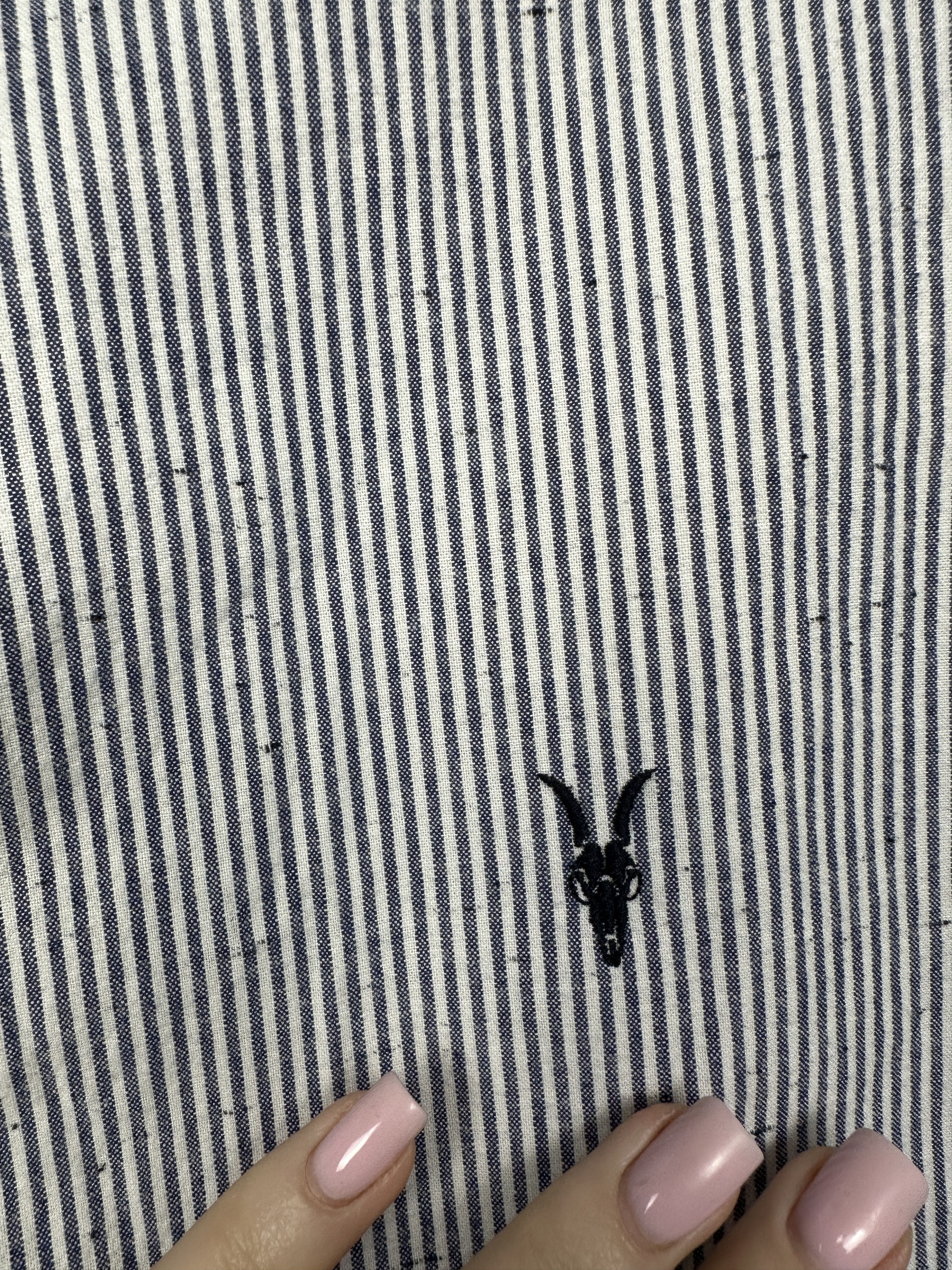 Allsaints Allsaints Delmont Mens Long Sleeve Striped Shirt Size US XL / EU 56 / 4 - 3 Thumbnail