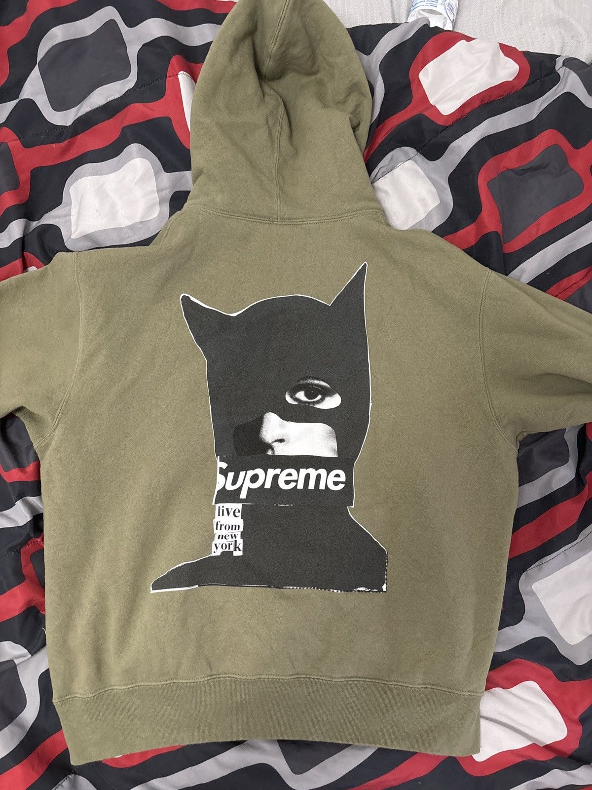 Supreme Supreme Catwoman Hooded Sweatshirt Light Olive FW23 | Grailed