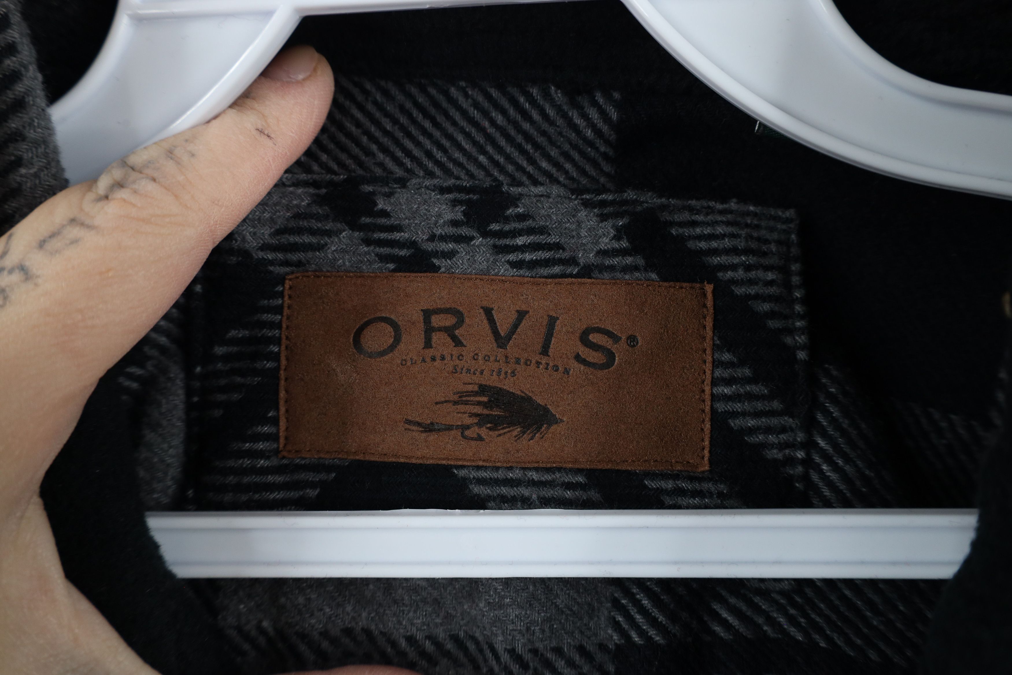 Orvis × Vintage Vintage Orvis Flannel Button Shirt Jacket Shacket Plaid Size US XL / EU 56 / 4 - 8 Thumbnail