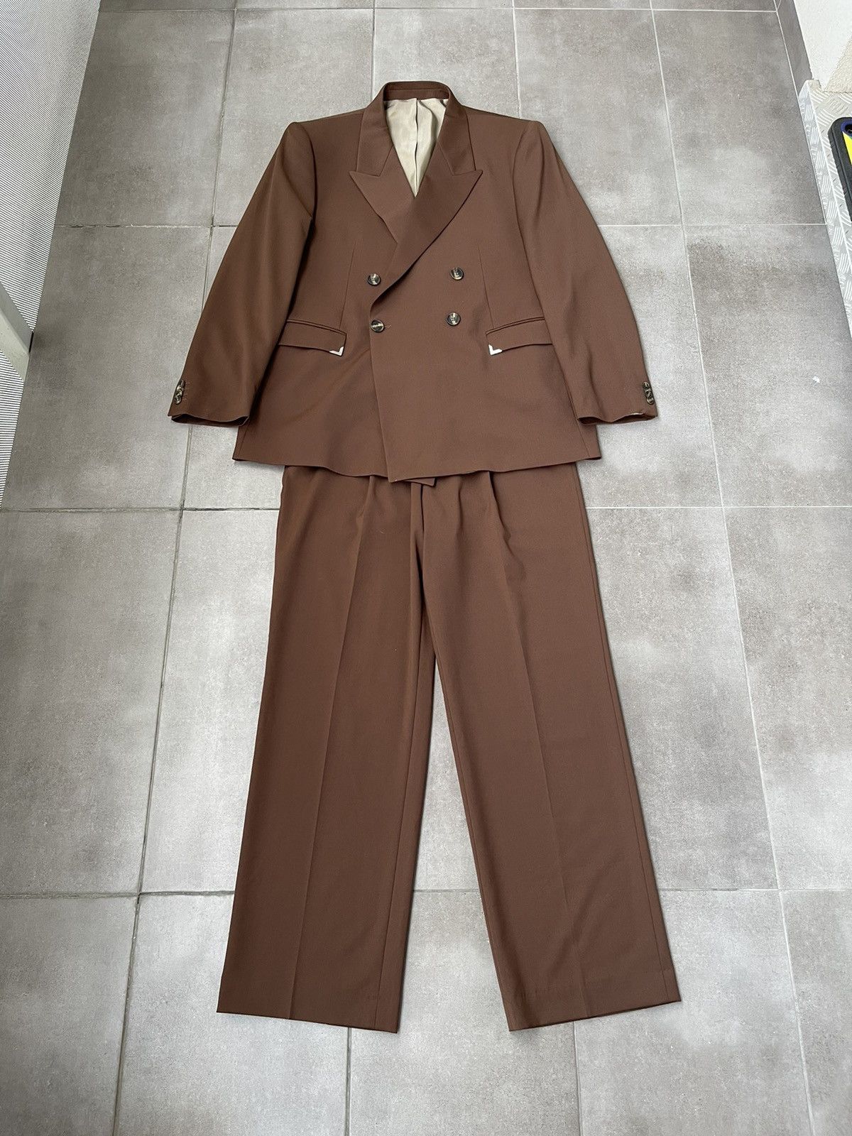Han Kjobenhavn !DS! AW22 Han Kjobenhavn Boxy Suit Brown Suit Size 44R - 8 Thumbnail