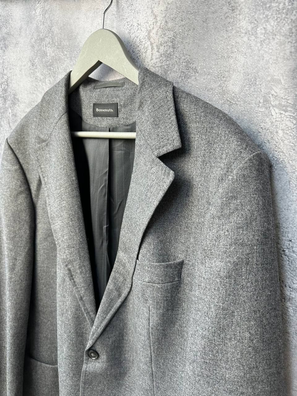 BENVENUTO. Benevenuto Tailored Blazer Suit Jacket Wool Classic Size 54R - 6 Thumbnail
