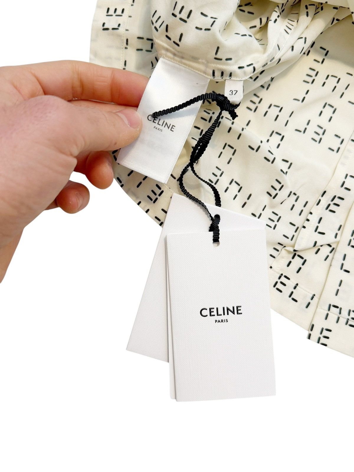 Celine Digital Clock Viscose Shirt Size US M / EU 48-50 / 2 - 5 Thumbnail