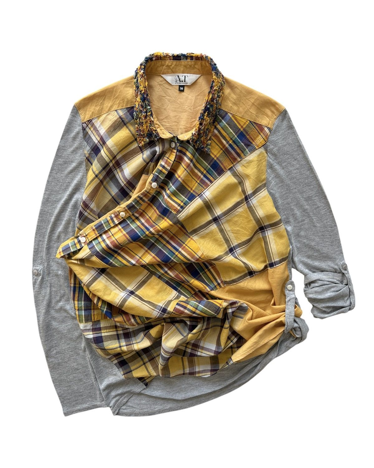 ATSURO TAYAMA × Yohji Yamamoto A/T ATSURO TAYAMA PATCHWORK SHIRT Size S / US 4 / IT 40 - 6 Thumbnail