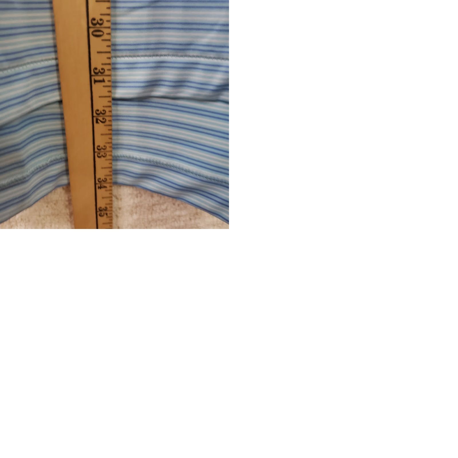 Peter Millar Peter Millar Polo Shirt Mens 2XL Blue Striped Lightweight Short Sleeve Collared Golf Summer Comfort Shirt Men Size US XXL / EU 58 / 5 - 9 Thumbnail