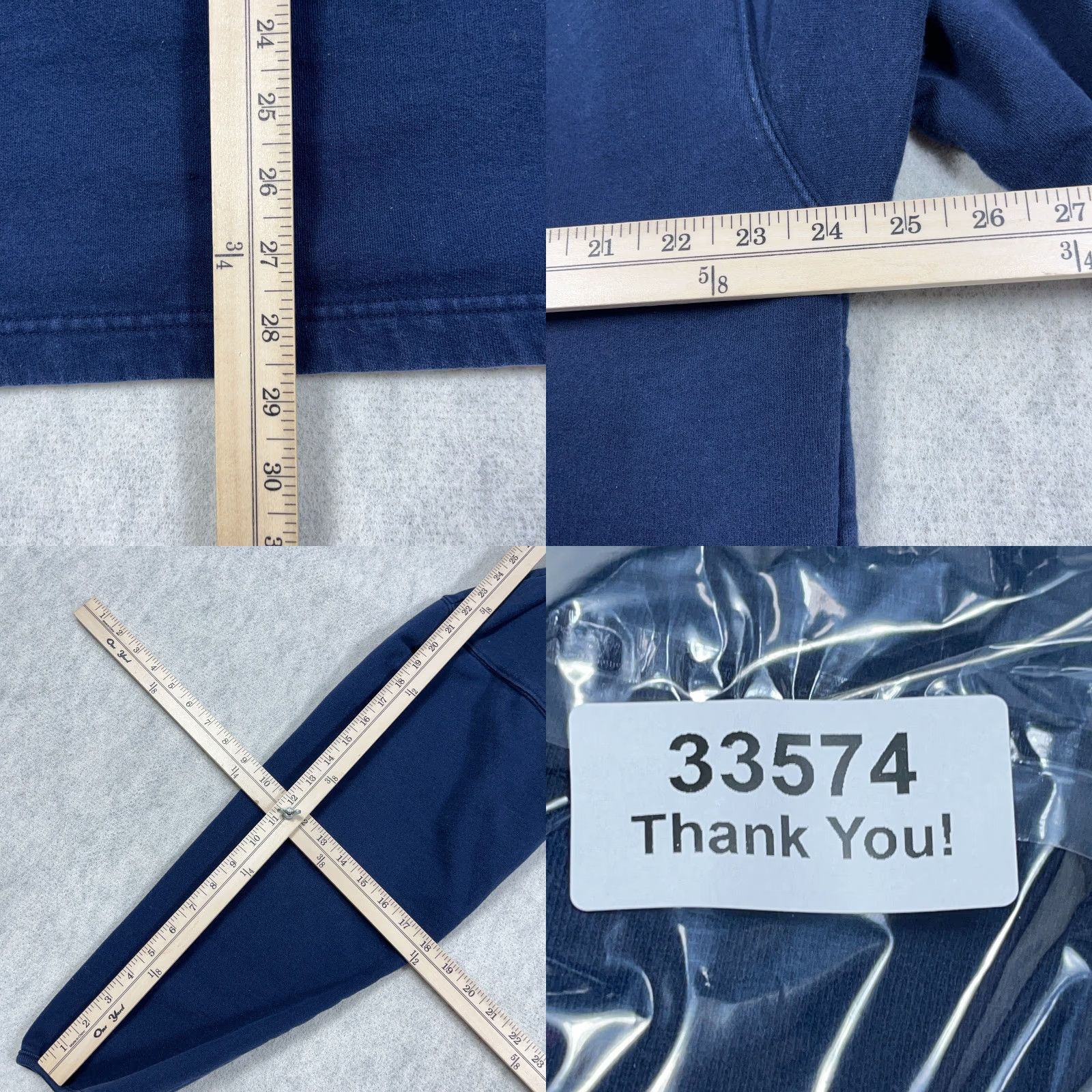 Tommy Hilfiger VINTAGE Tommy Hilfiger Sweatshirt Men Large Navy Blue Crewneck 90s Logo Embroidered Hits Size US L / EU 52-54 / 3 - 8 Thumbnail
