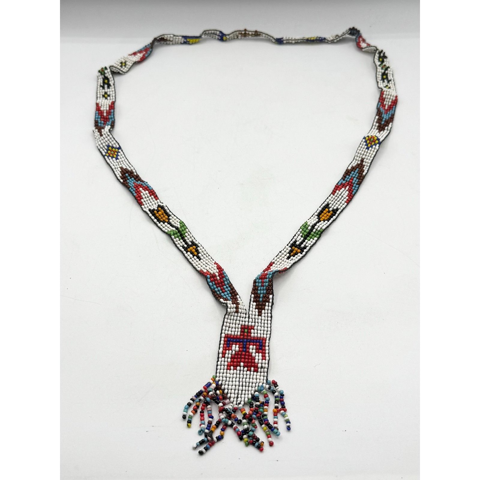 Vintage Vintage hand beaded seed bead tassel necklace Size ONE SIZE - 2 Thumbnail