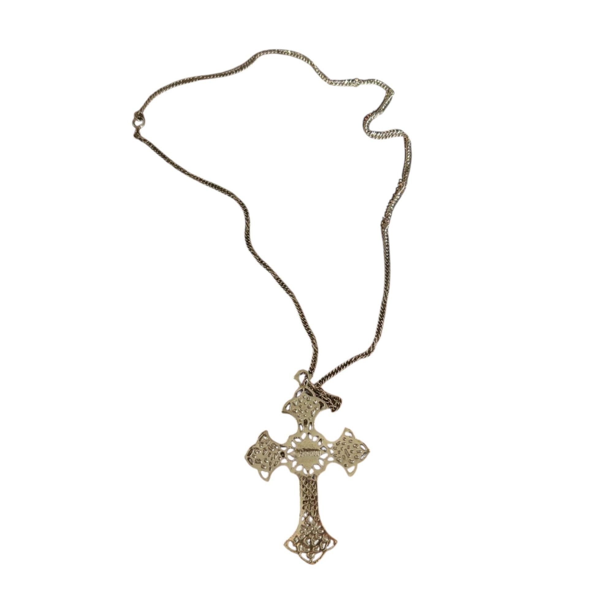 Other Vintage Sarah Coventry Crusader Cross Gothic Necklace Size ONE SIZE - 6 Thumbnail